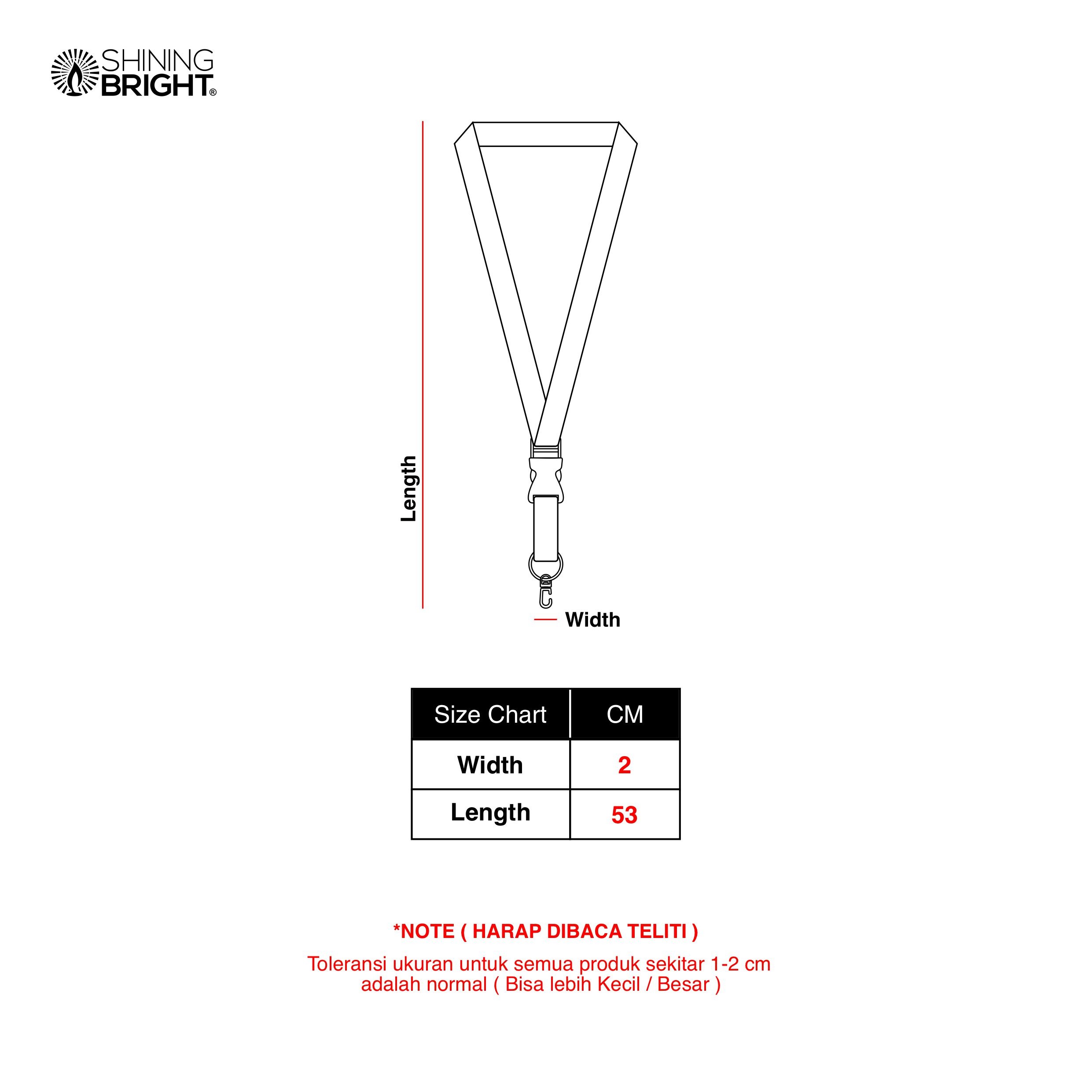Shining Bright Retro Lanyard - Black
