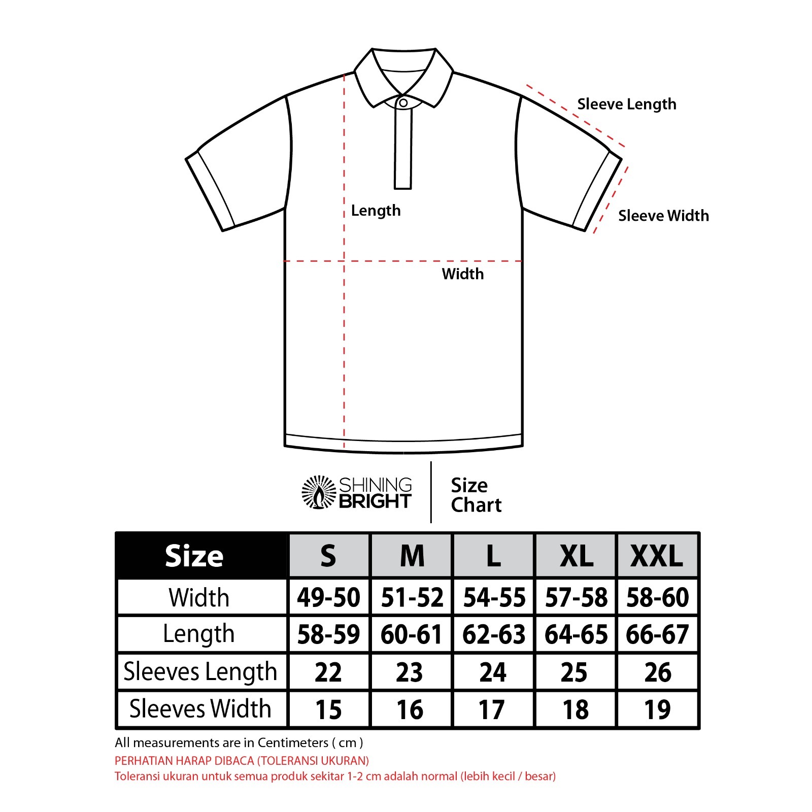 Shining Bright Light Logo Polo Shirt - Black