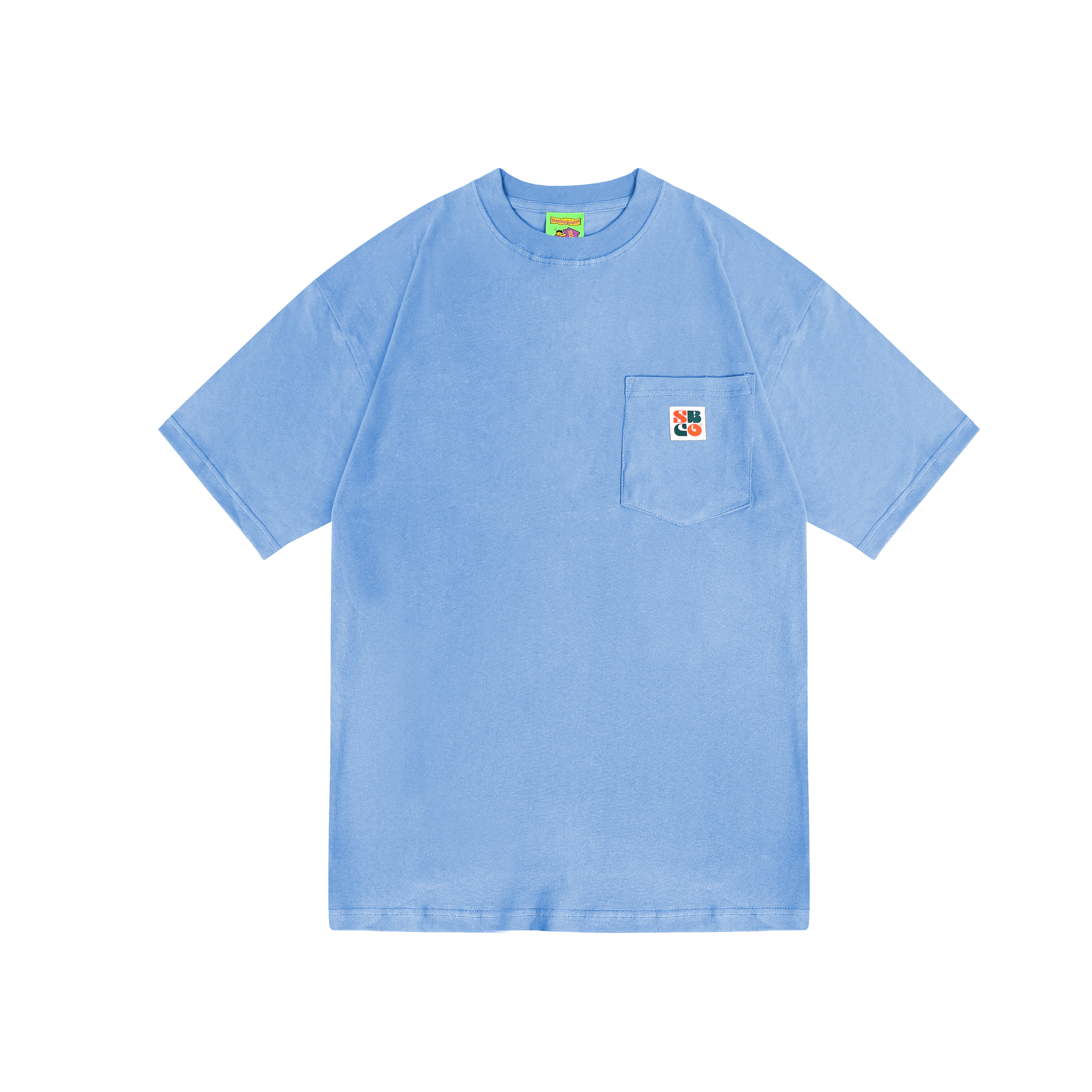 Shining Bright Pocket Tshirt - Sky Blue