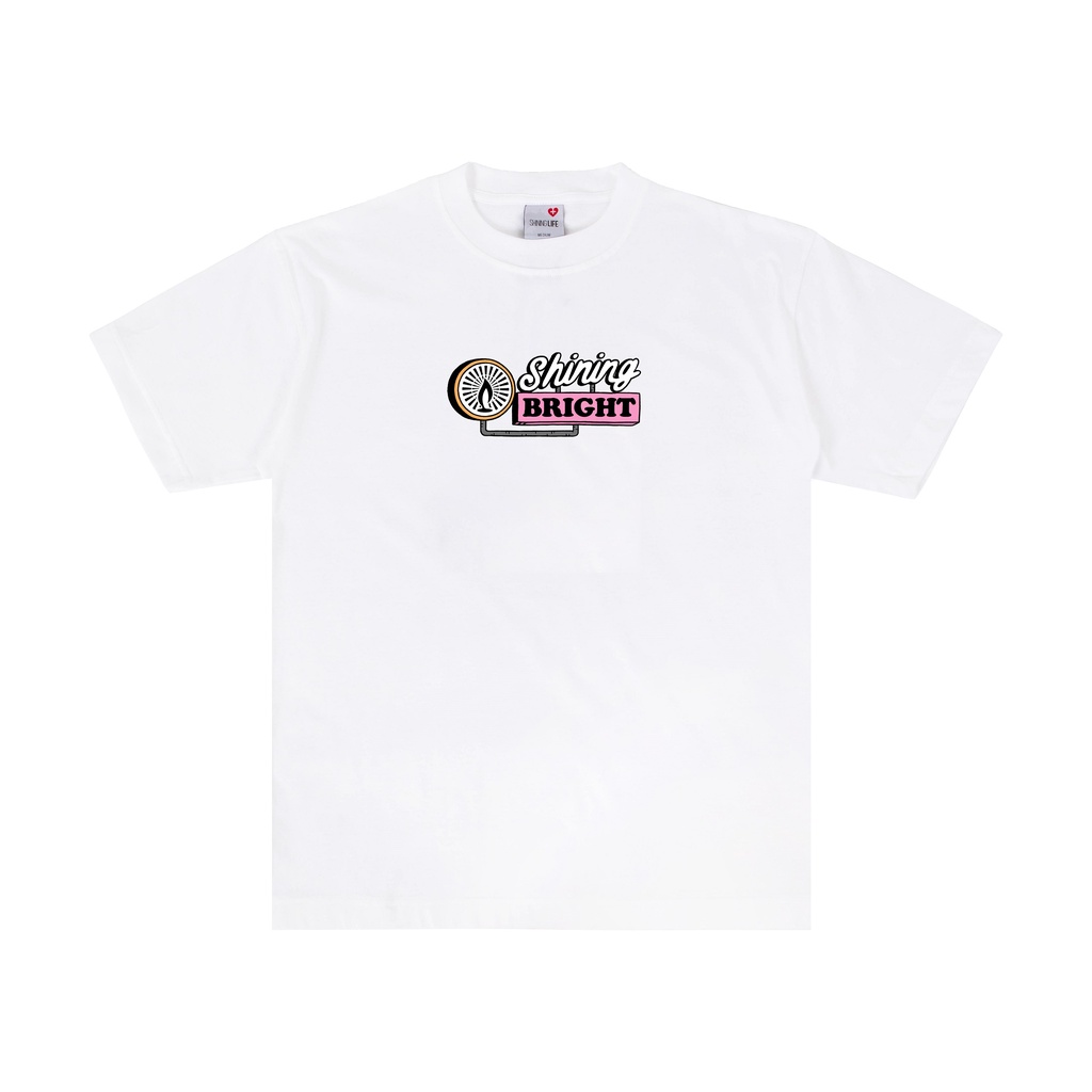 Shining Bright Motel Tshirt - White