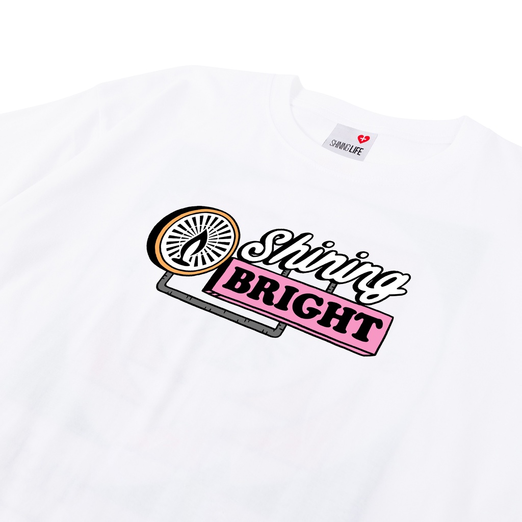 Shining Bright Motel Tshirt - White