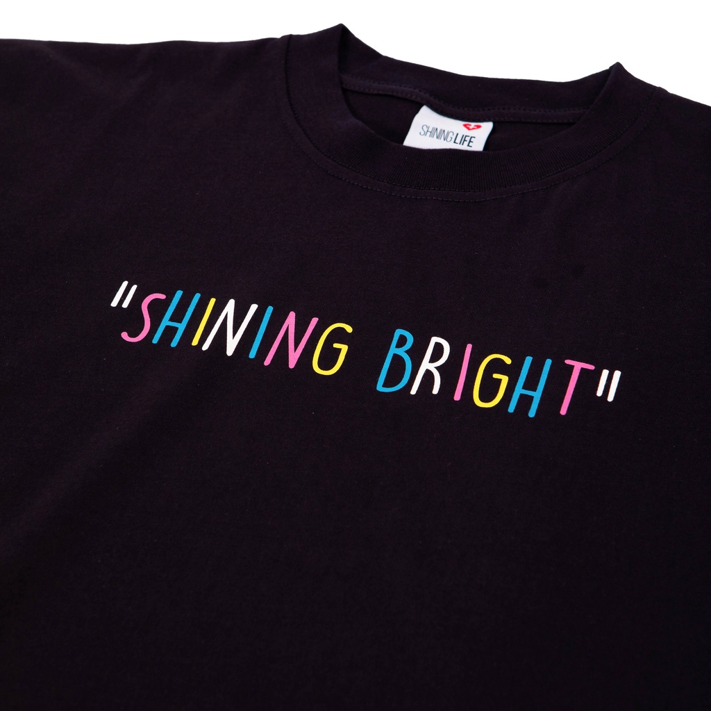 Shining Bright Ripple Tshirt - Black