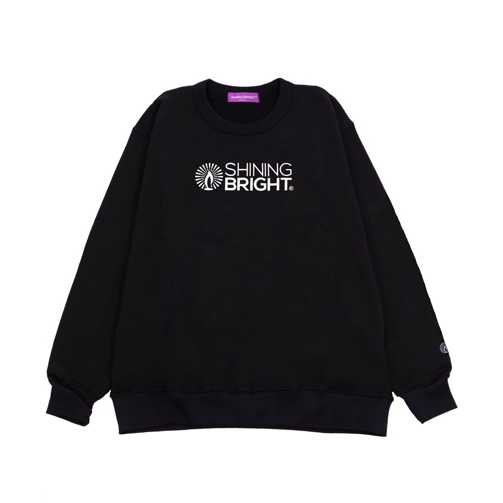 Shining Bright Vibrant Crewneck - Black