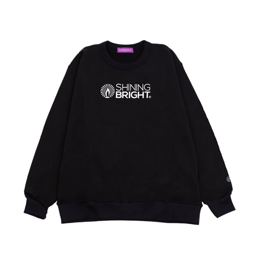 Image of Shining Bright Vibrant Crewneck - Black