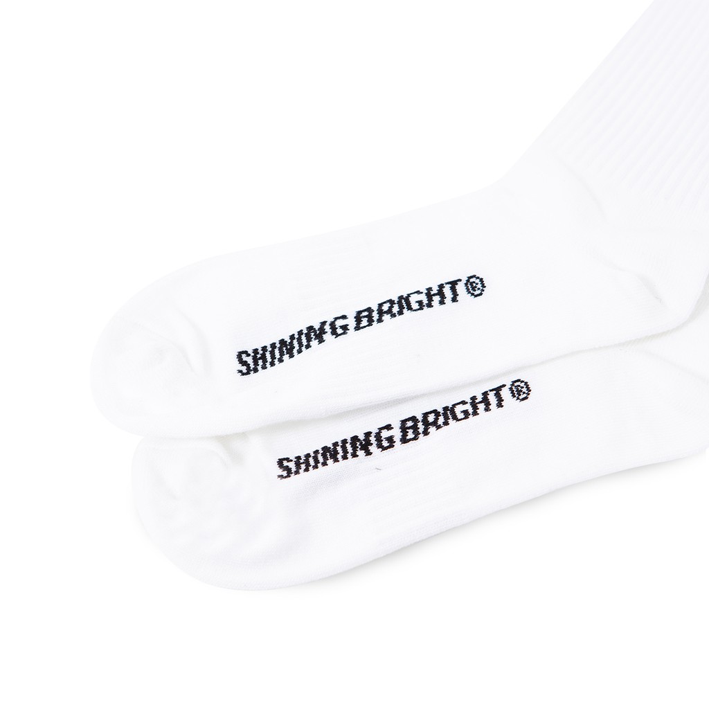 Shining Bright Flacid Socks - White