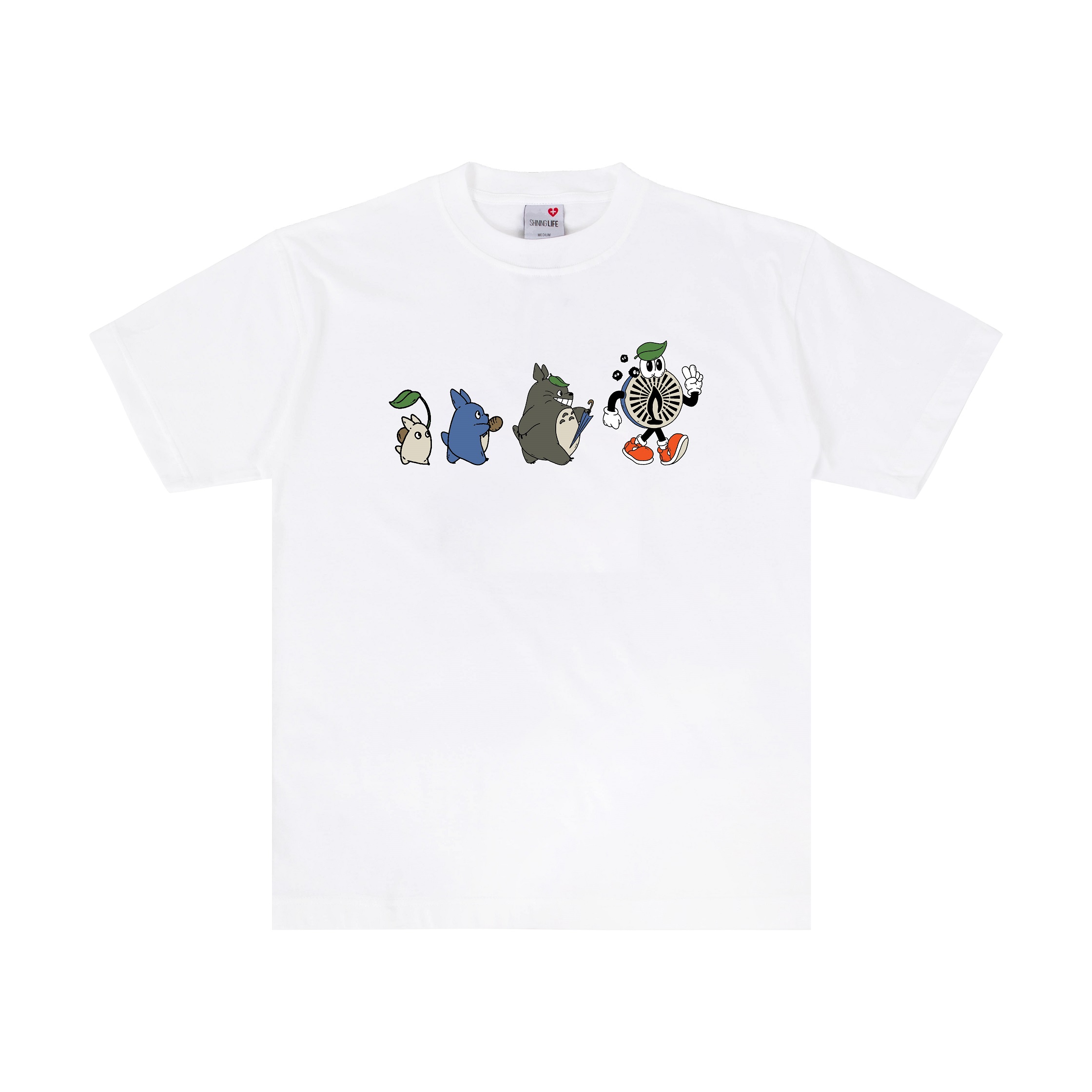Shining Bright Totoro Tshirt - White