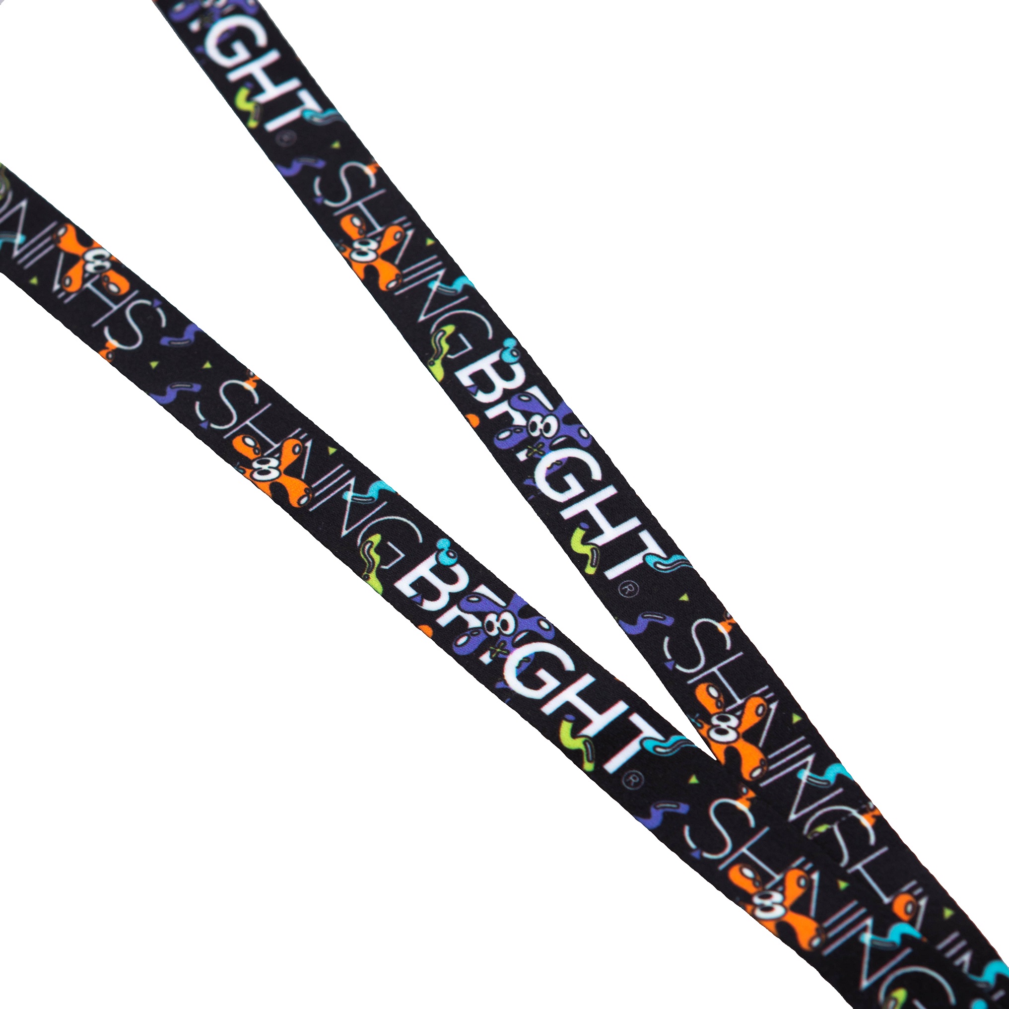 Shining Bright Funney Lanyard - Black