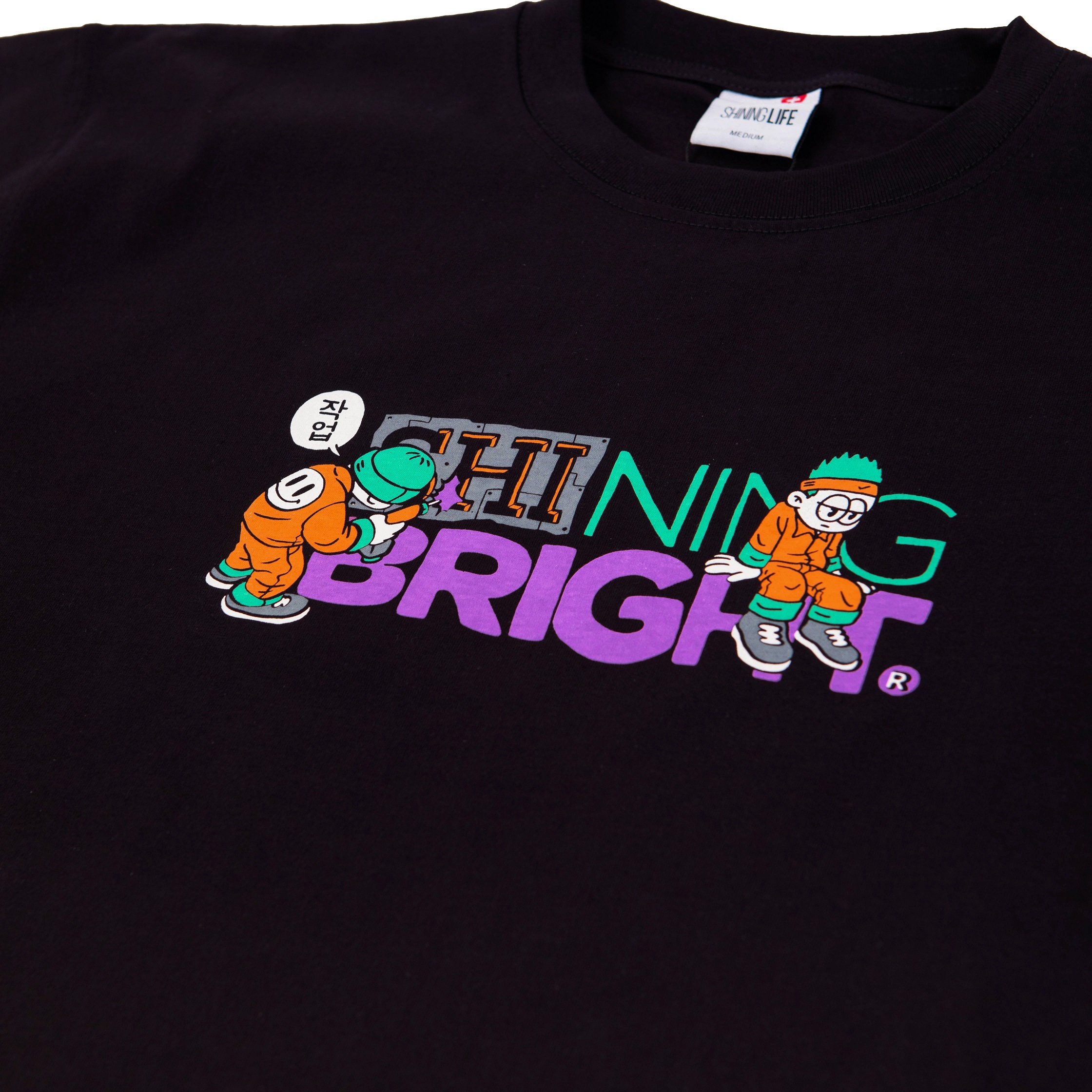 Shining Bright Work Tshirt - Black