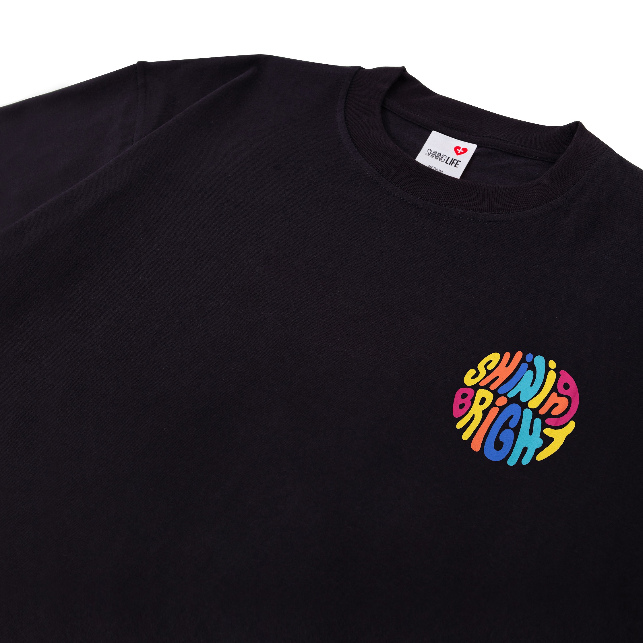 Shining Bright Twirl Tshirt - Black