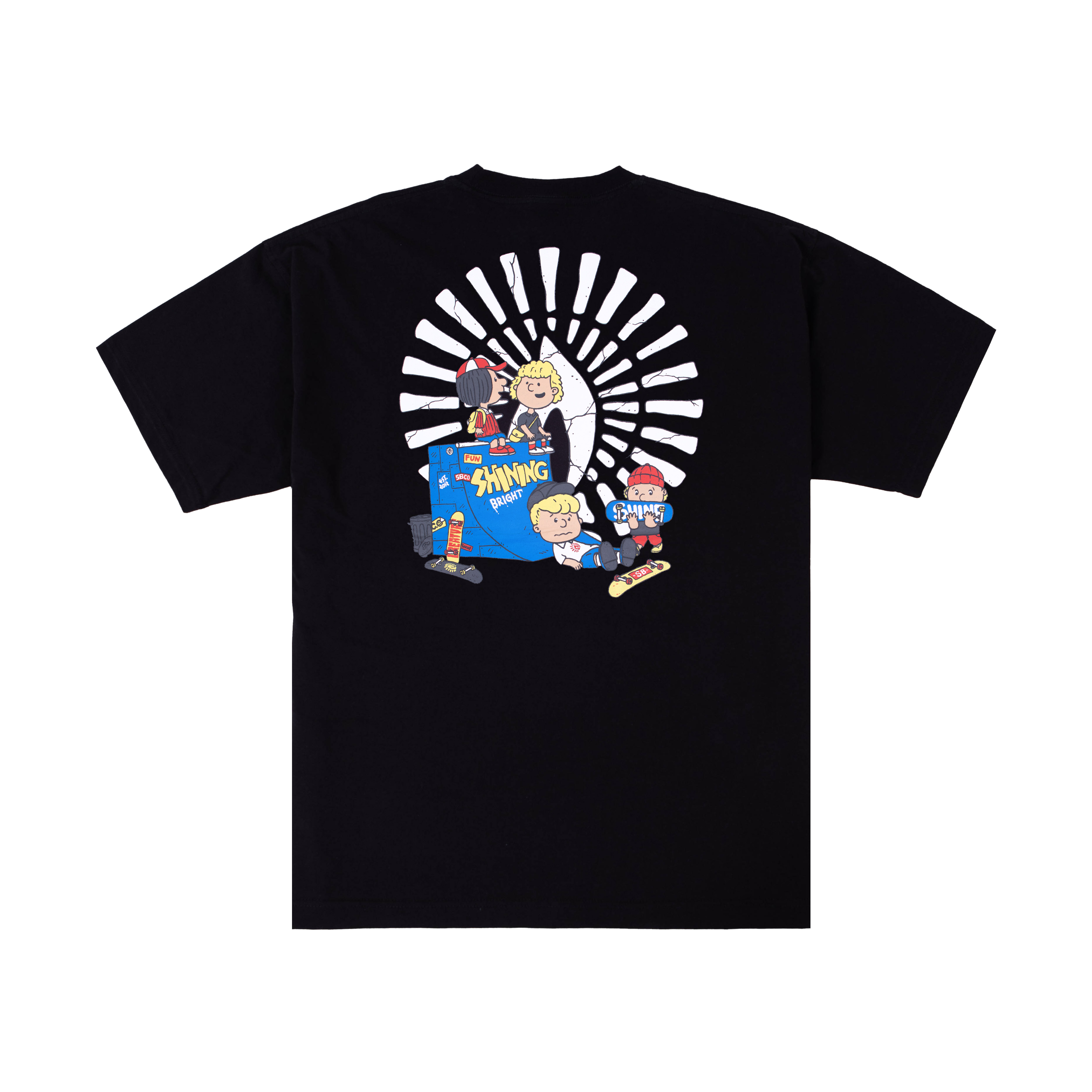 Shining Bright Playing Fun Tshirt - Black