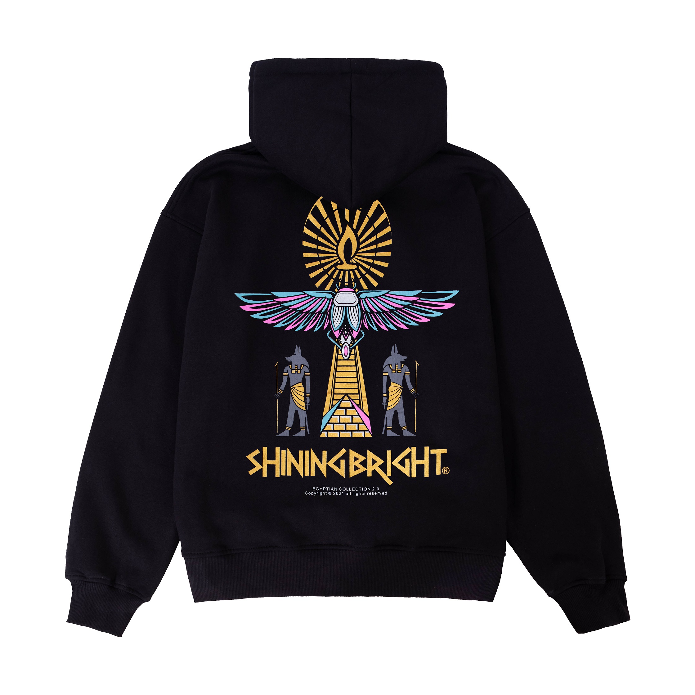 Shining Bright Dark Horse Pullover Hoodie - Black