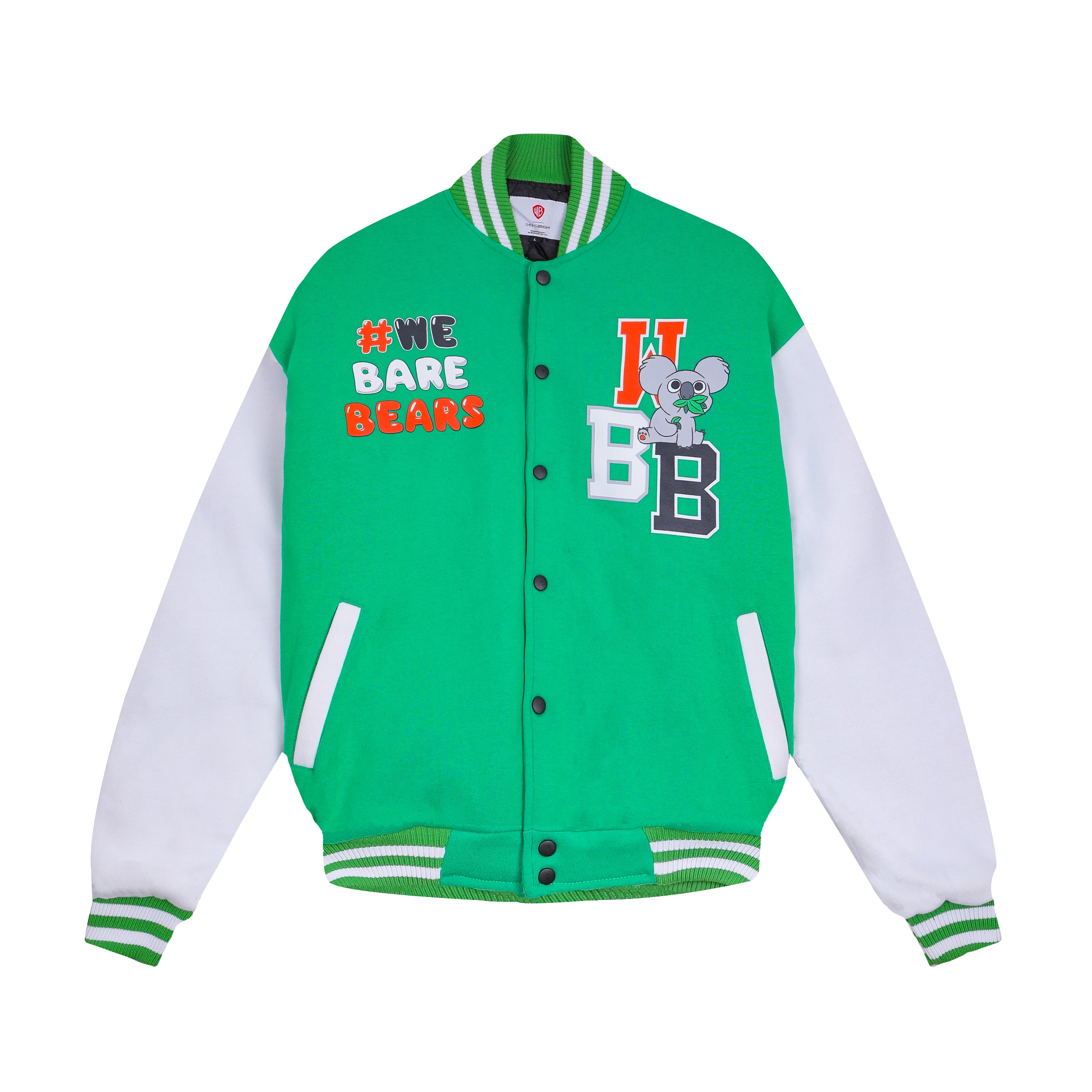 WE BARE BEARS BIG THREE VARSITY - GREEN