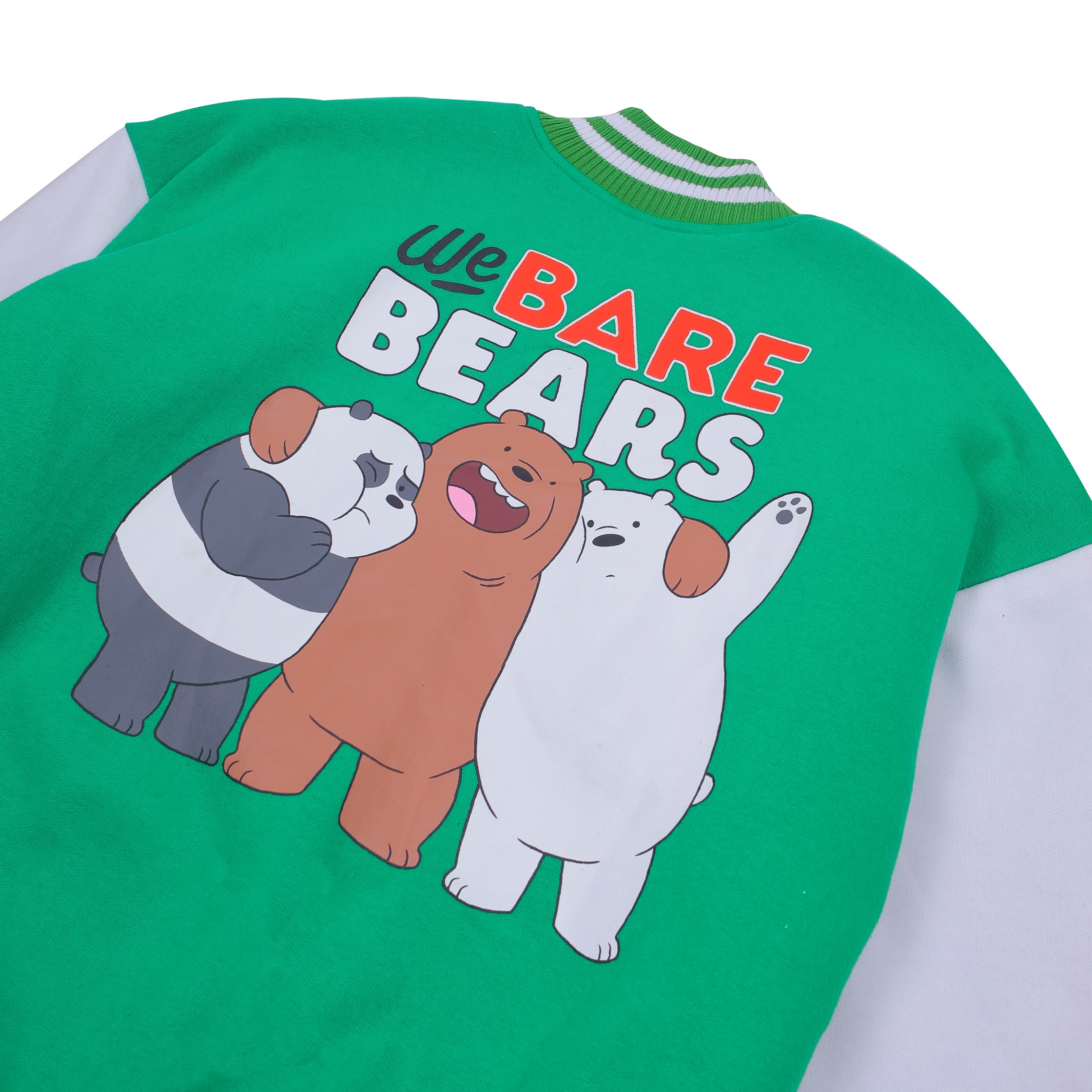 WE BARE BEARS BIG THREE VARSITY - GREEN