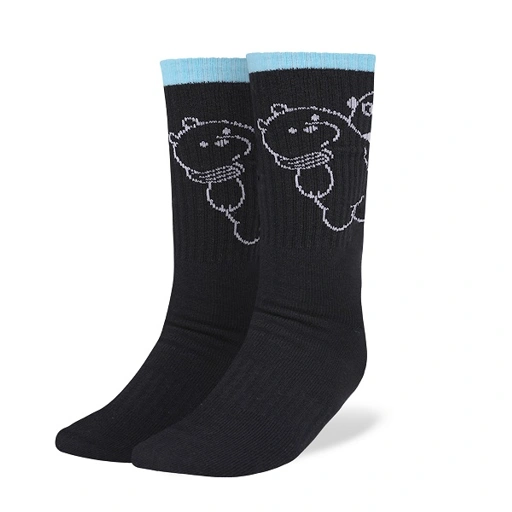 Image of WE BARE BEARS HUGGY SOCKS - BLACK