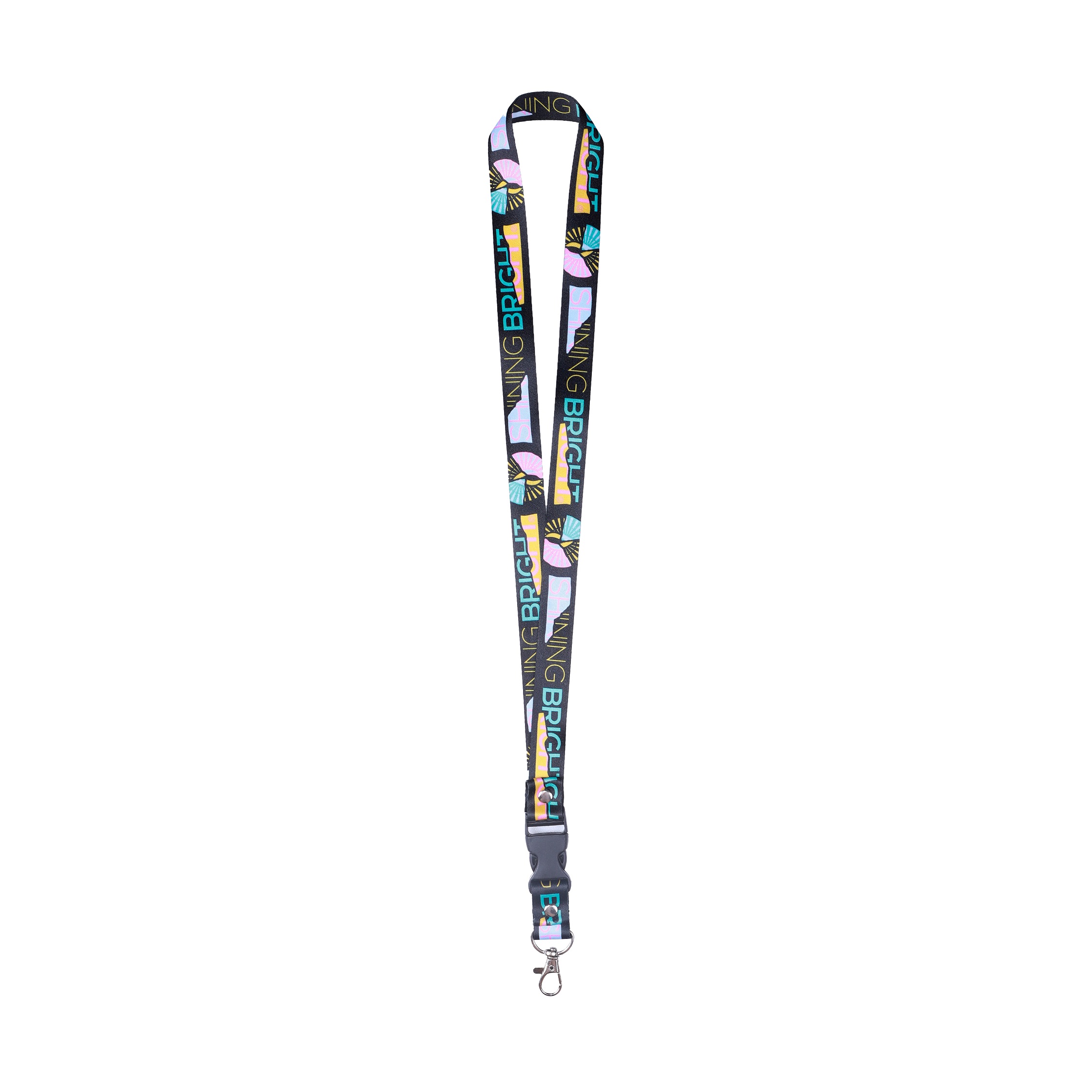 Shining Bright Retro Lanyard - Black