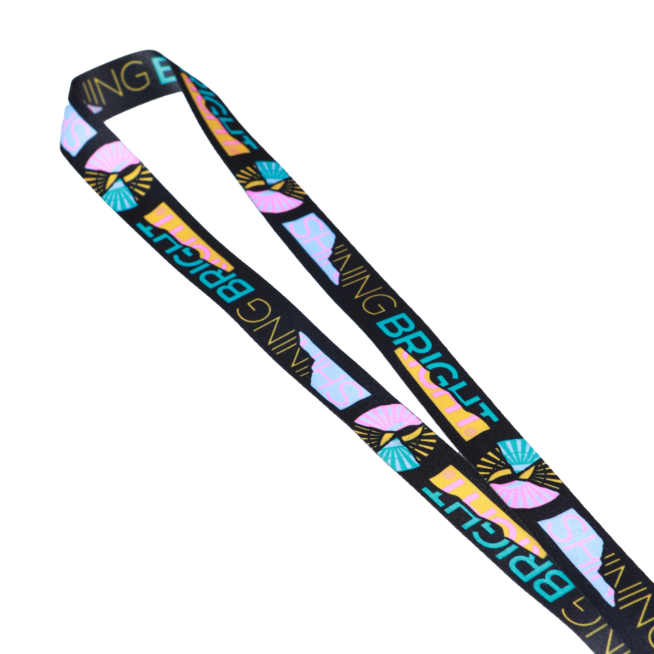 Shining Bright Retro Lanyard - Black
