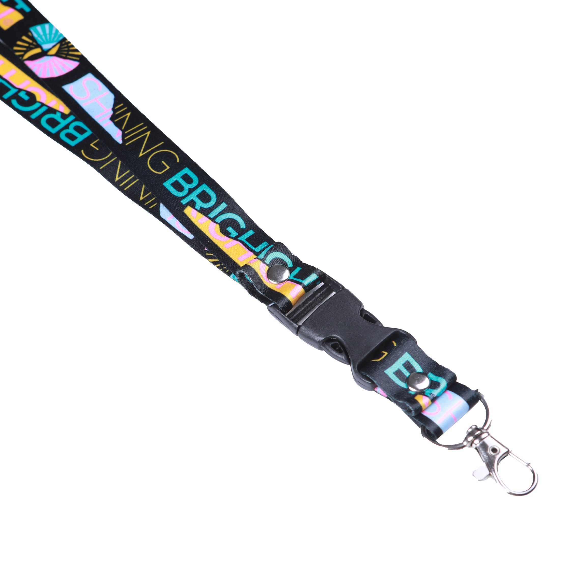 Shining Bright Retro Lanyard - Black