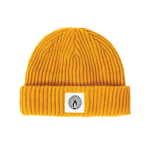Image of Shining Bright Light Beanie Hat - Mustard