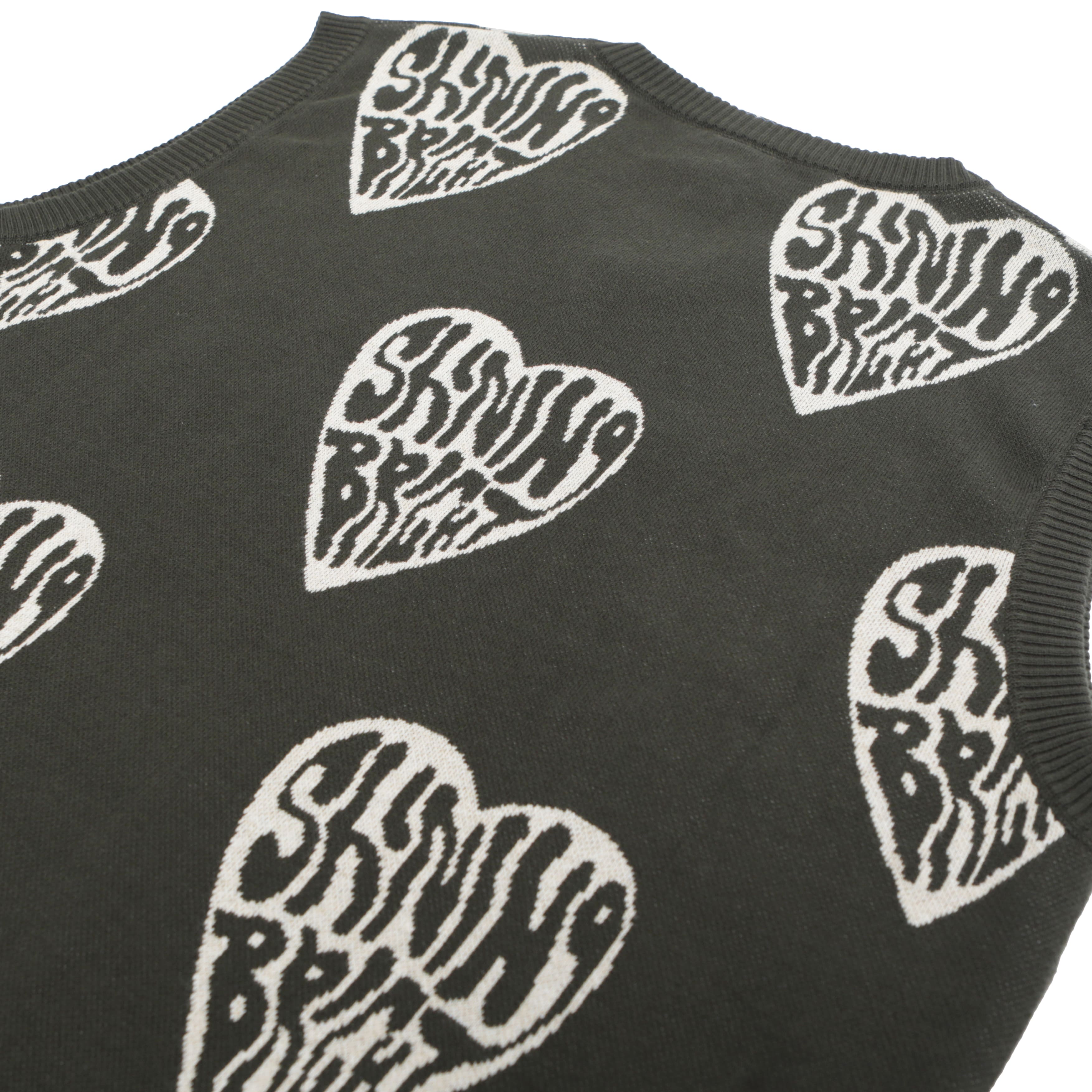 Shining Bright Shine Of Love Knitvest - Green