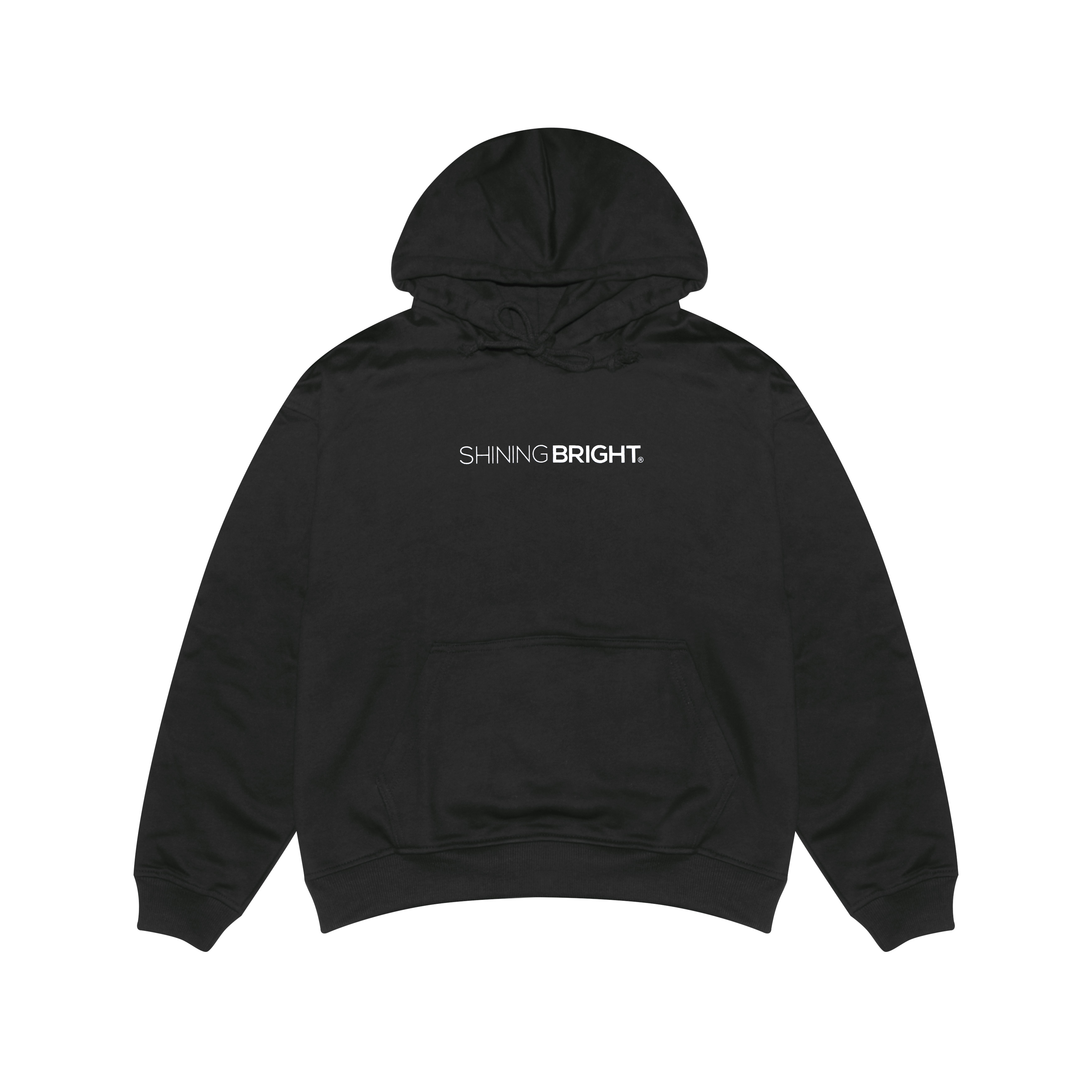 Shining Bright Flus Logo Hoodie - Black