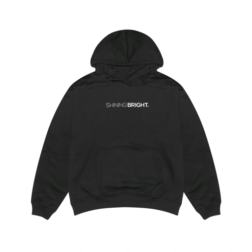 Shining Bright Flus Logo Hoodie - Black