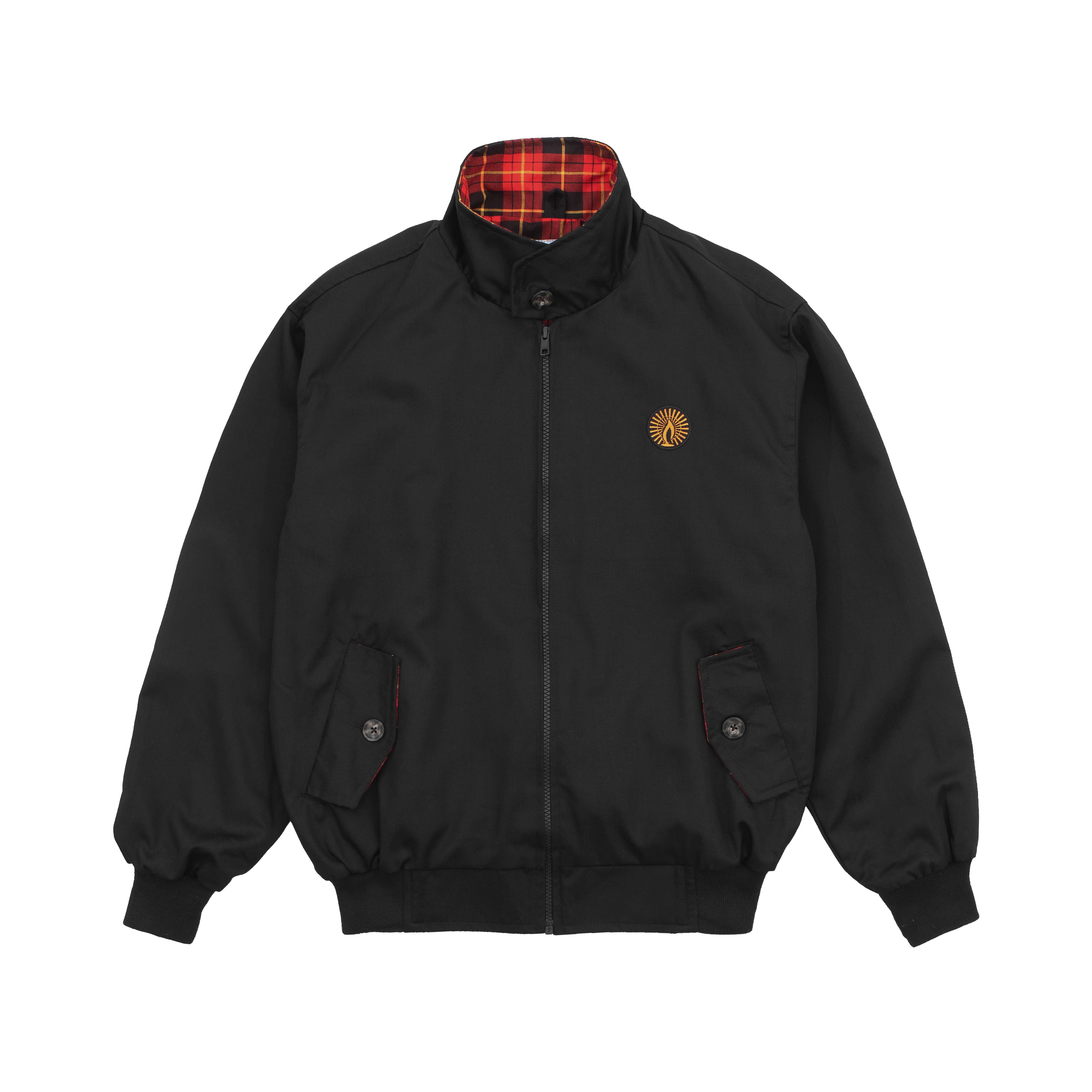 Shining Bright Light Harrington Jacket - Black