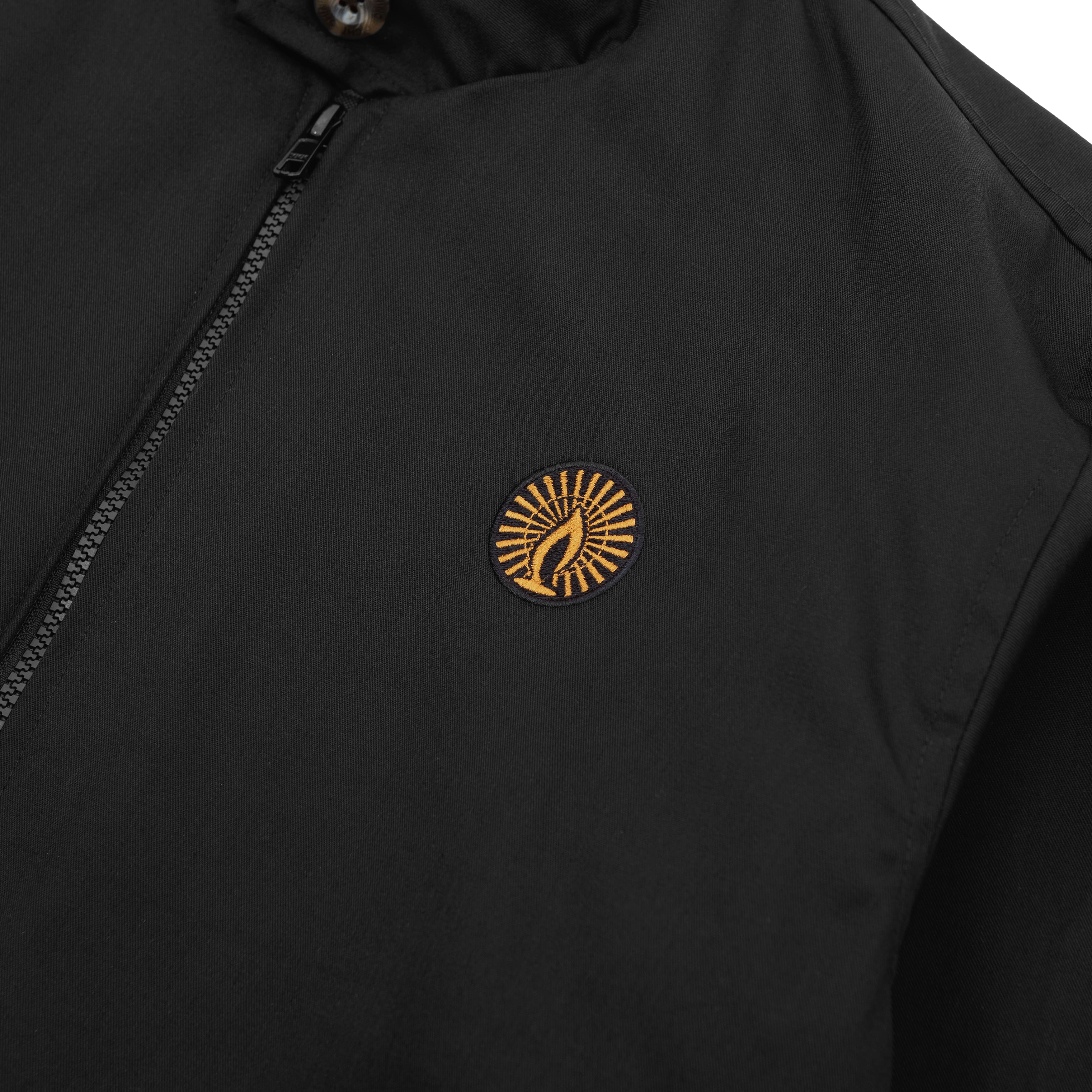 Shining Bright Light Harrington Jacket - Black