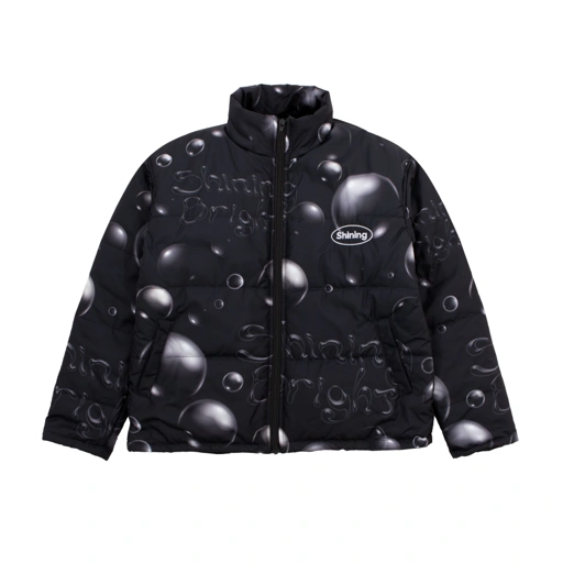 Image of Shining Bright Puffer Jacket Gorpcore - Black Bubble