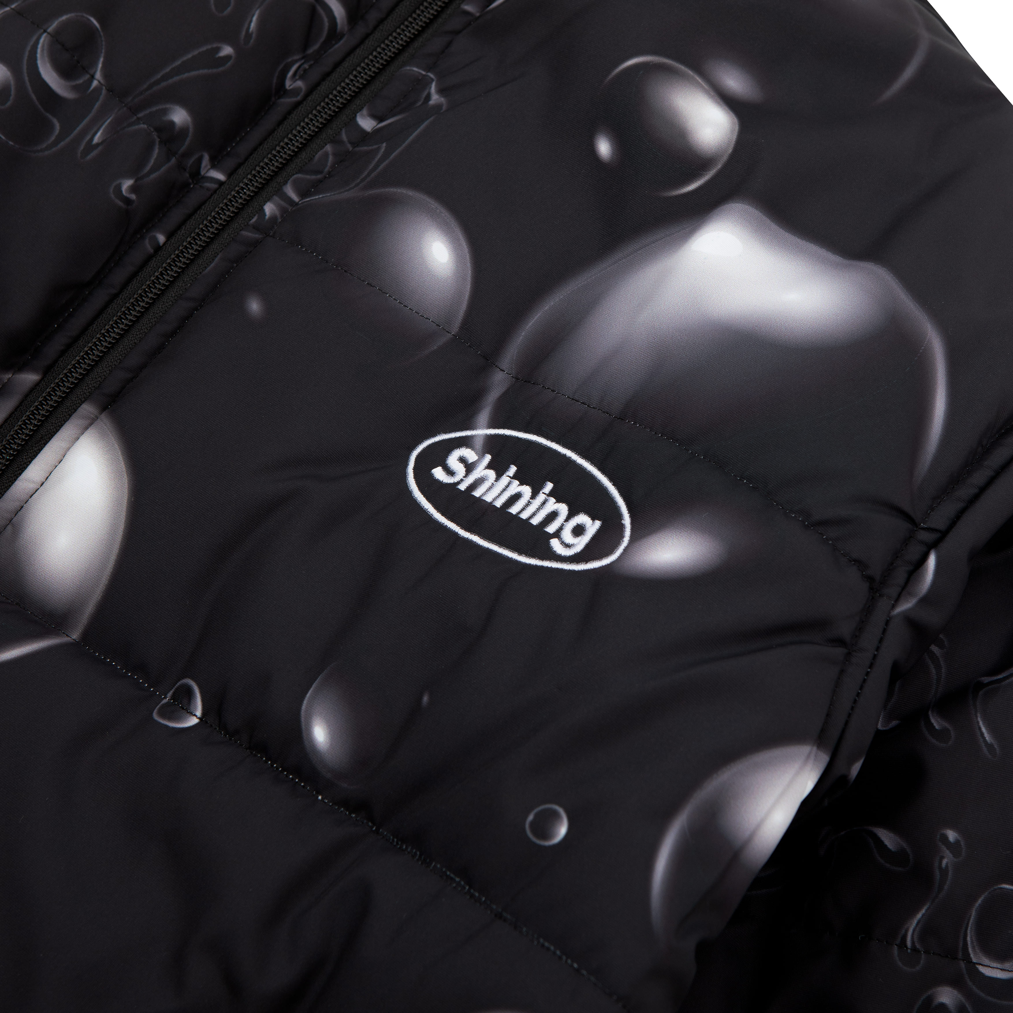 Shining Bright Puffer Jacket Gorpcore - Black Bubble