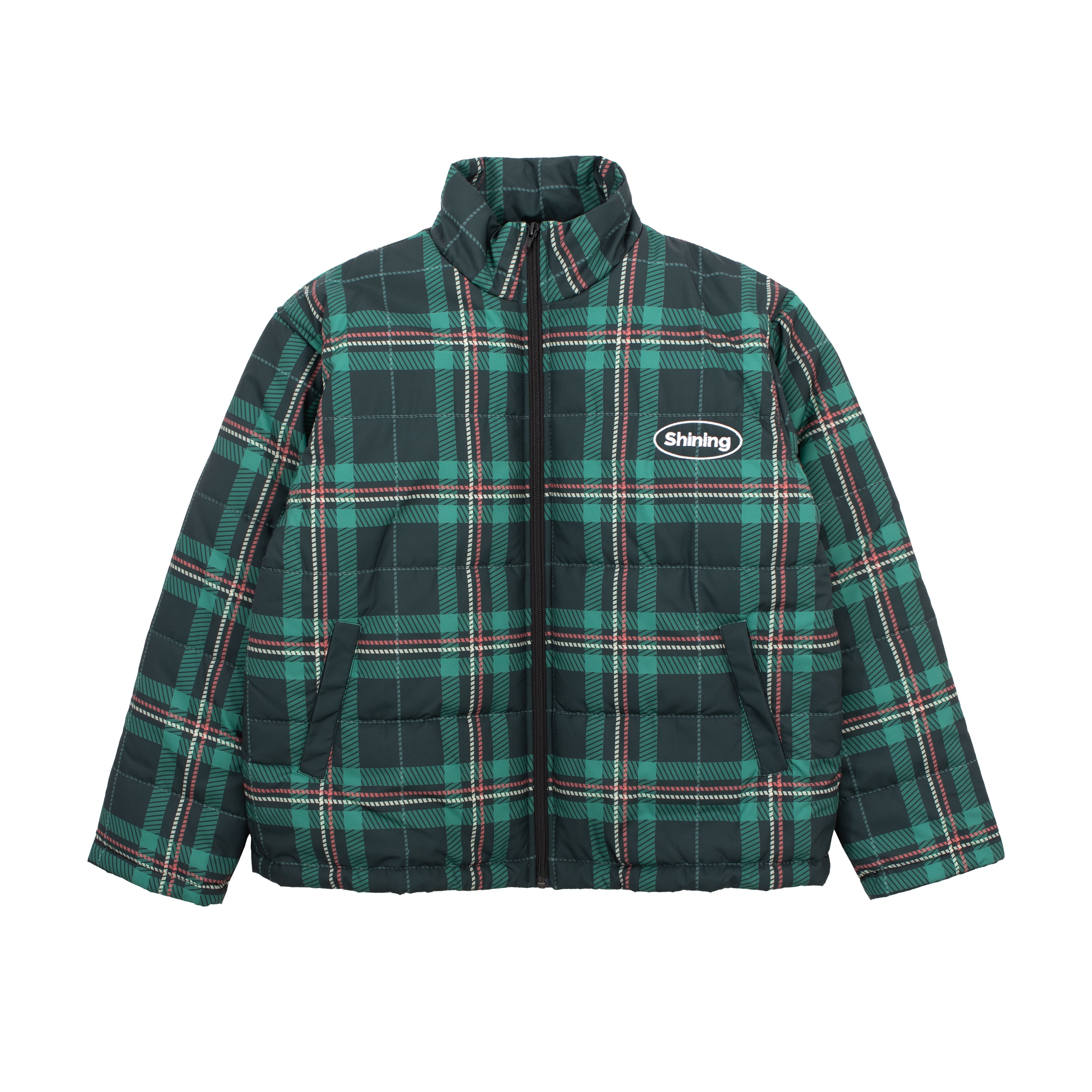 Shining Bright Puffer Jacket Gorpcore - Tartan
