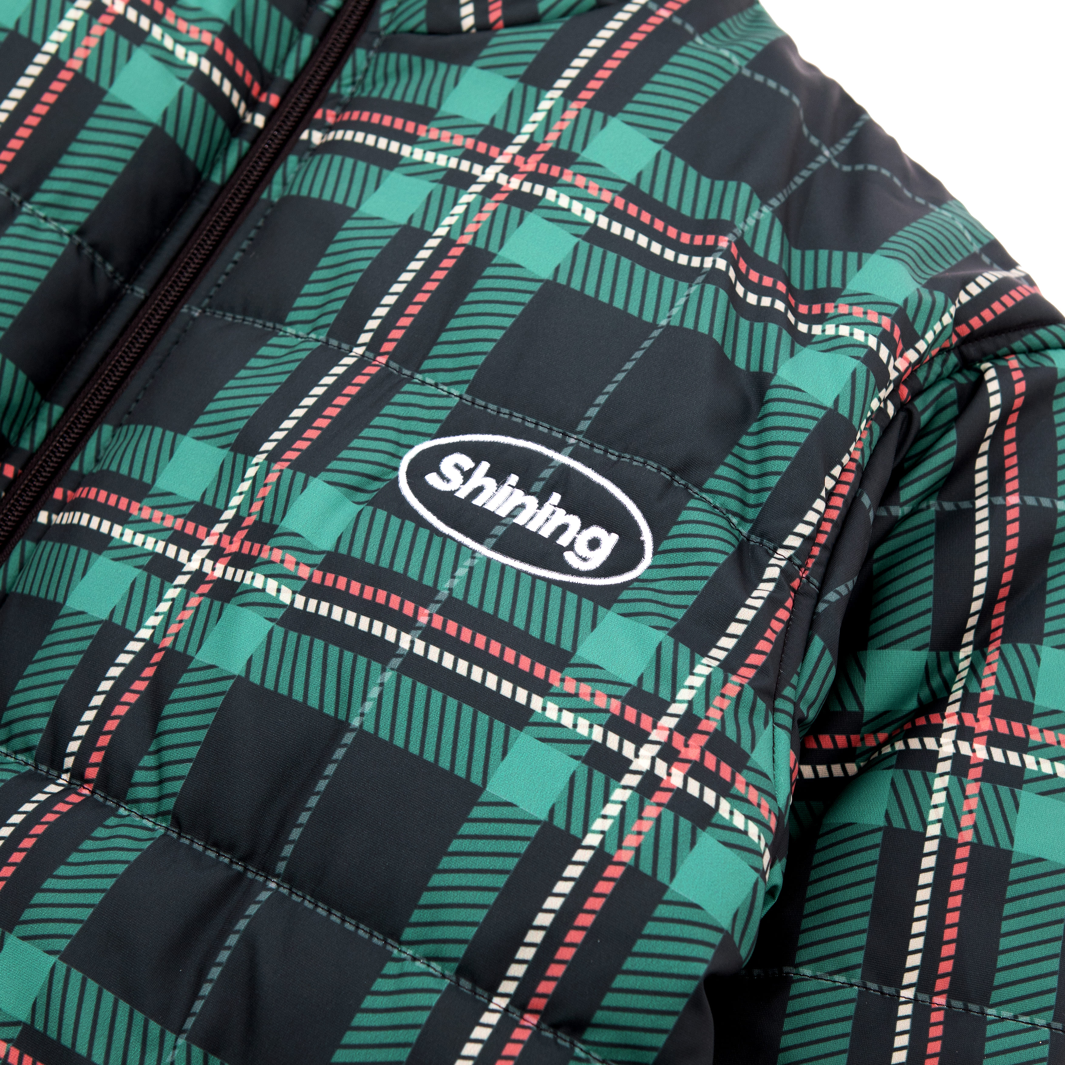 Shining Bright Puffer Jacket Gorpcore - Tartan