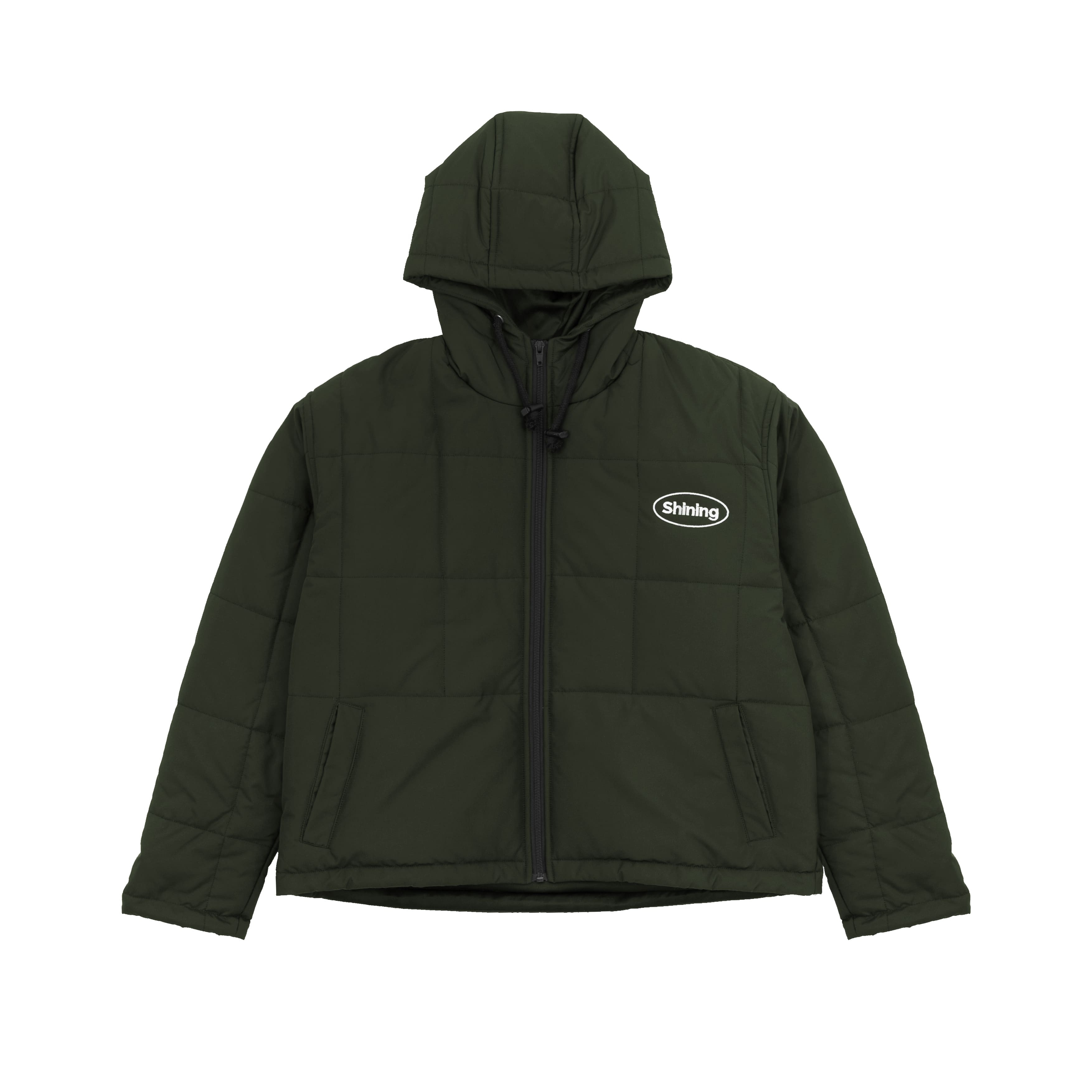 Shining Bright Puffer Jacket Gorpcore - Army