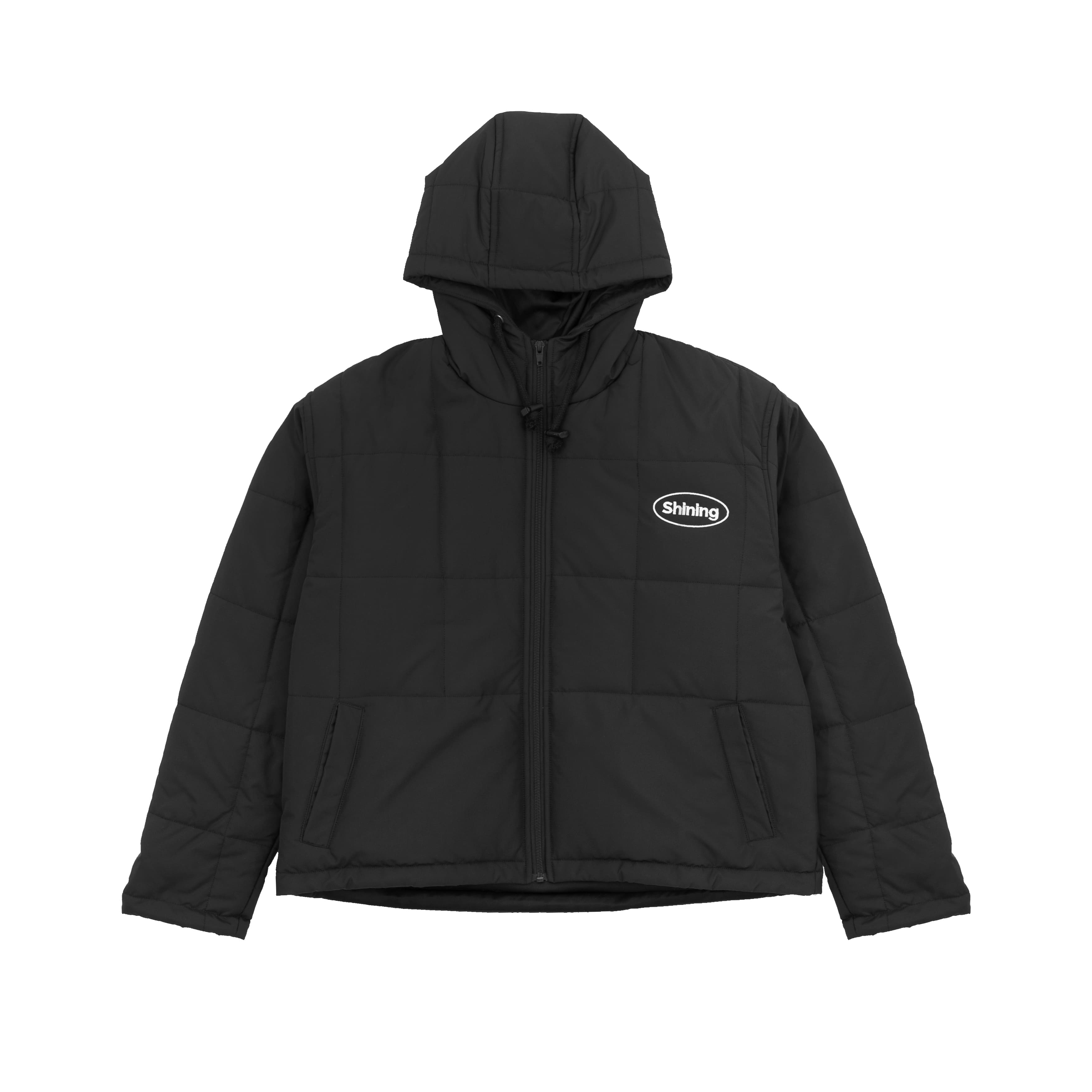 Shining Bright Puffer Jacket Gorpcore - Black