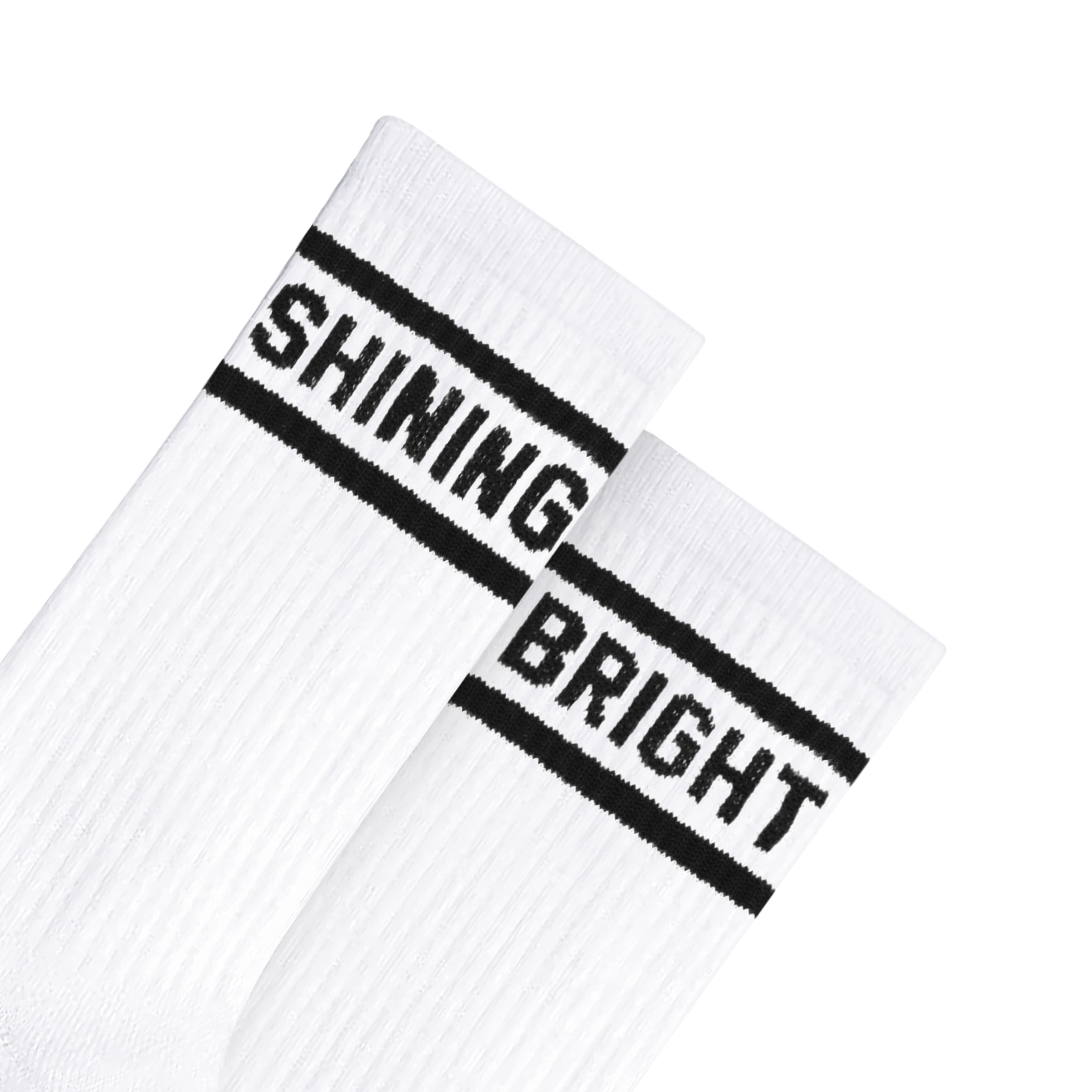 Shining Bright Jiggle Socks - White