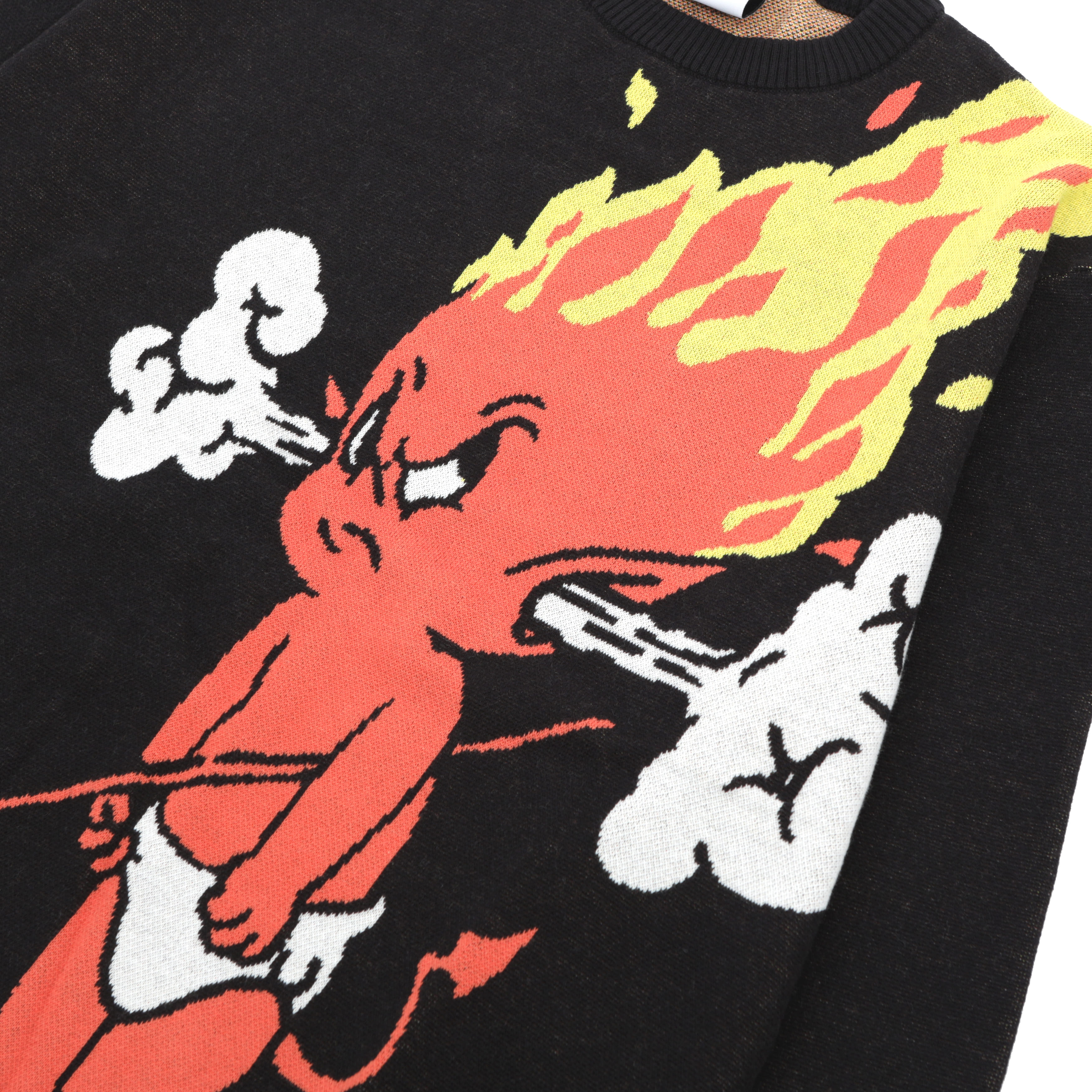 Shining Bright Devil Kids Knitwear - Black