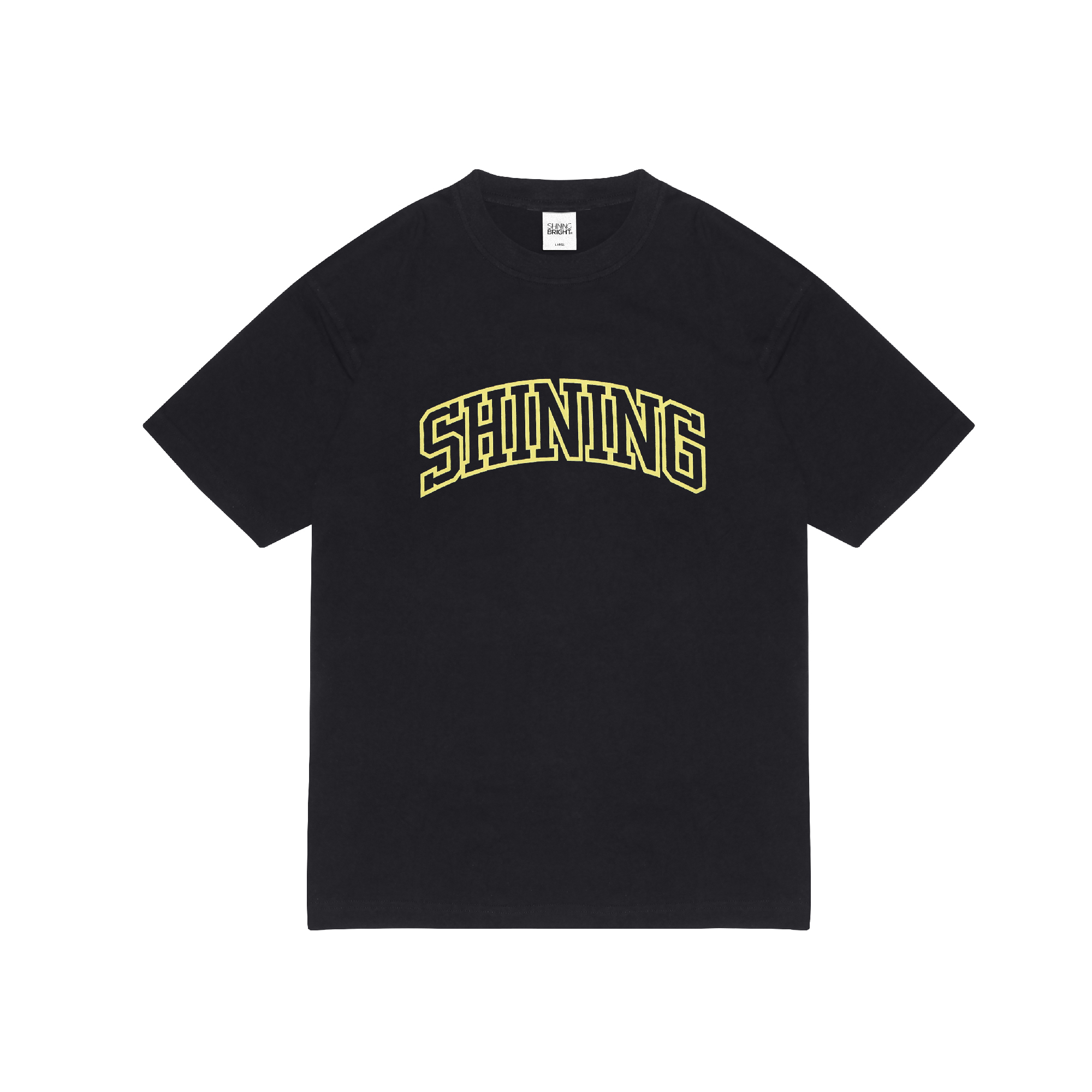 Shining Bright Athletic Yellow Tshirt - Black