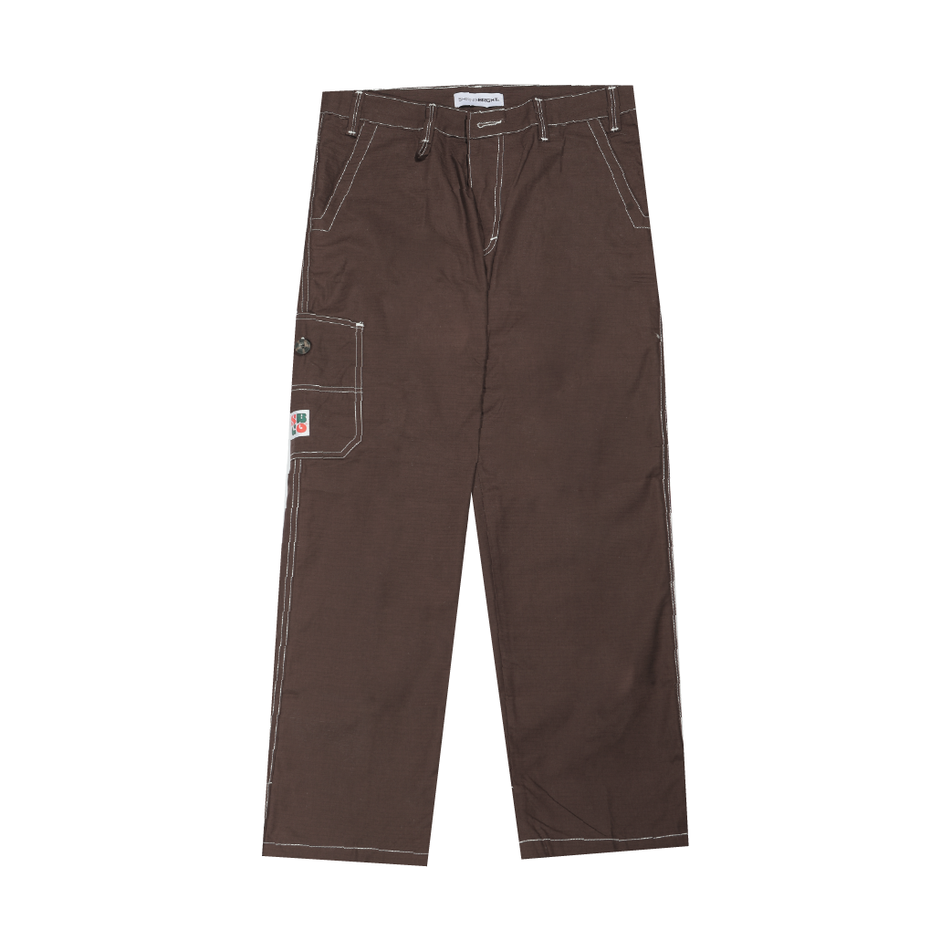 Shining Bright Wave Long Cargo Pants - Mocca