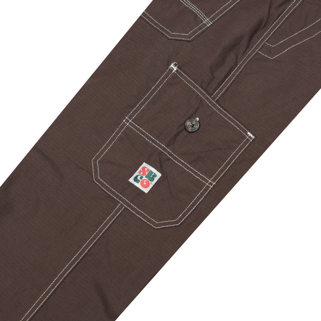 Shining Bright Wave Long Cargo Pants - Mocca