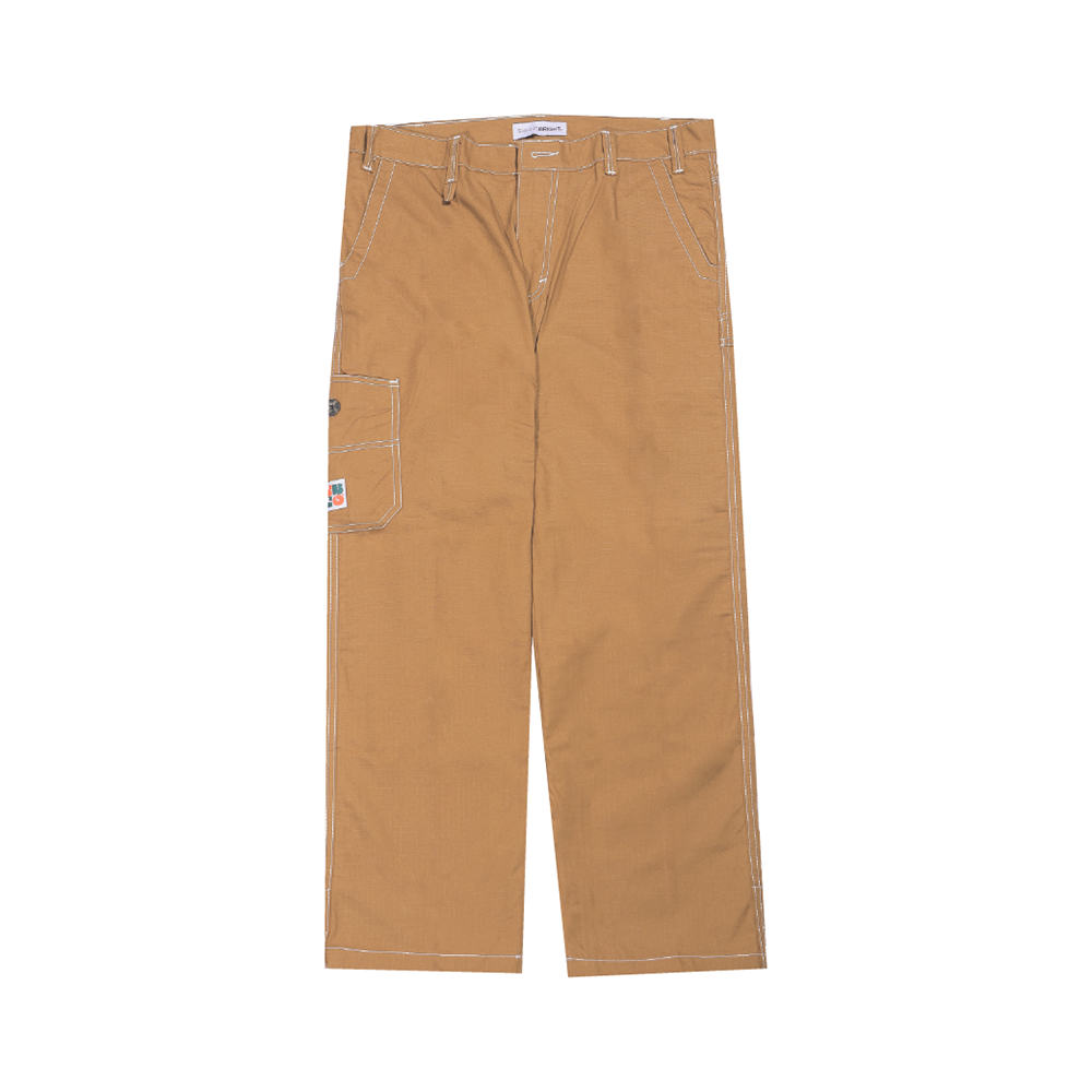 Shining Bright Wave Long Cargo Pants - Brown