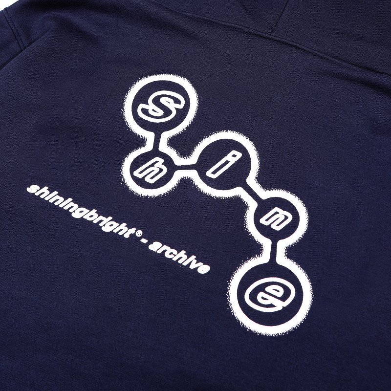 Shining Bright Helix Pullover Hoodie - Navy
