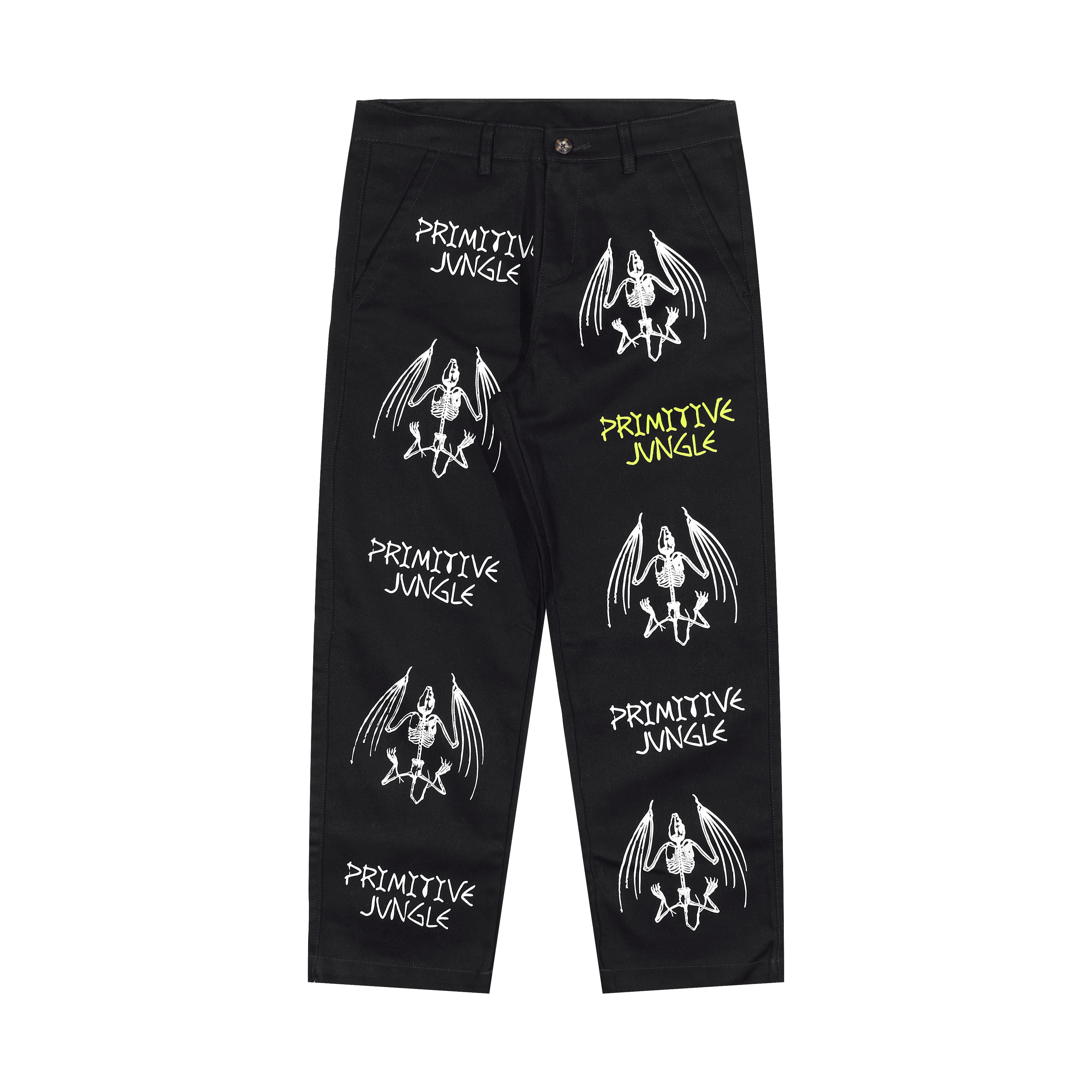 Shining Bright Primitive Jungle Long Pants - Black