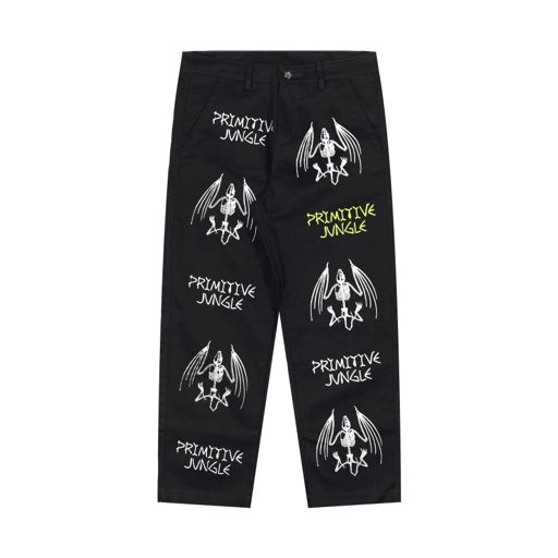 Image of Shining Bright Primitive Jungle Long Pants - Black