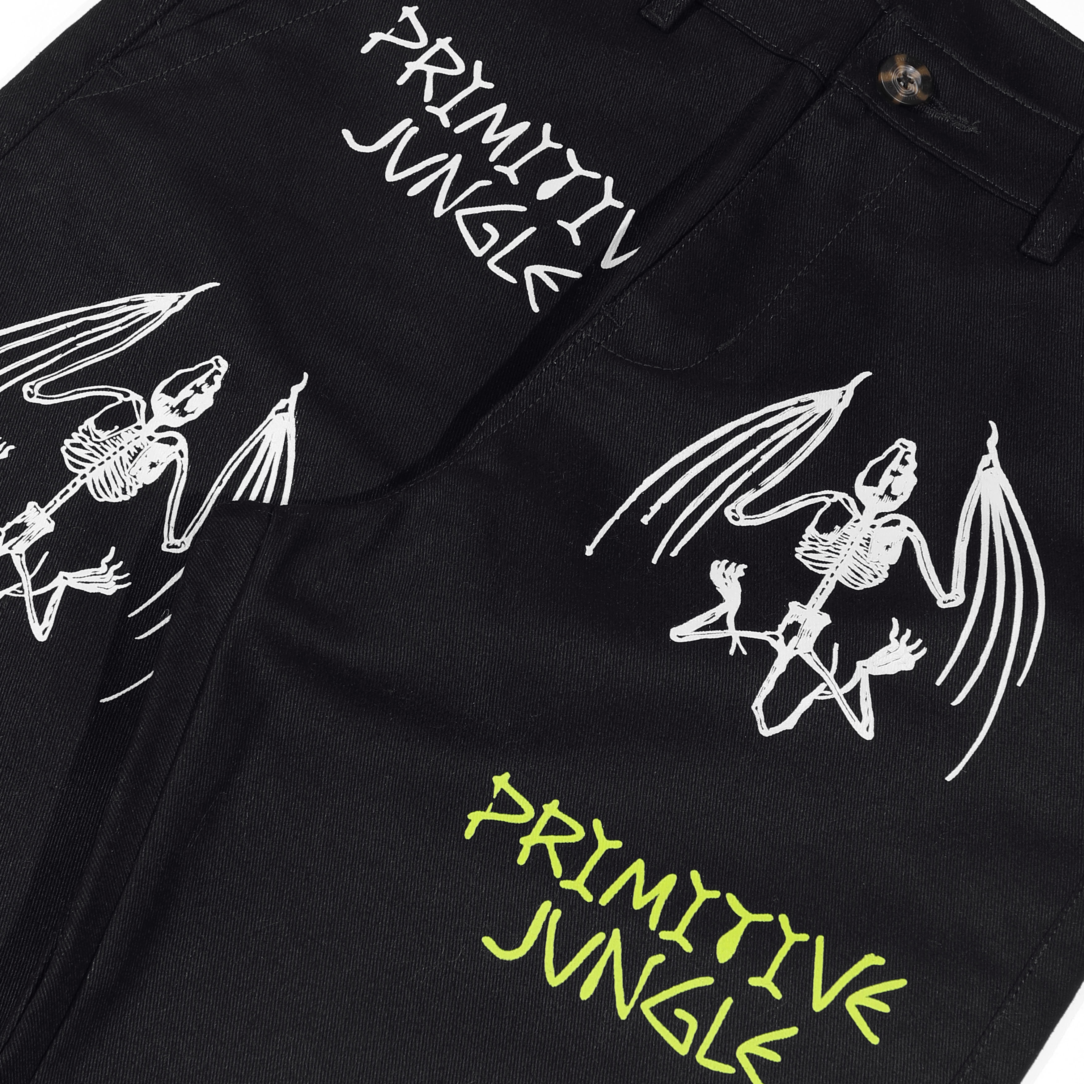 Shining Bright Primitive Jungle Long Pants - Black
