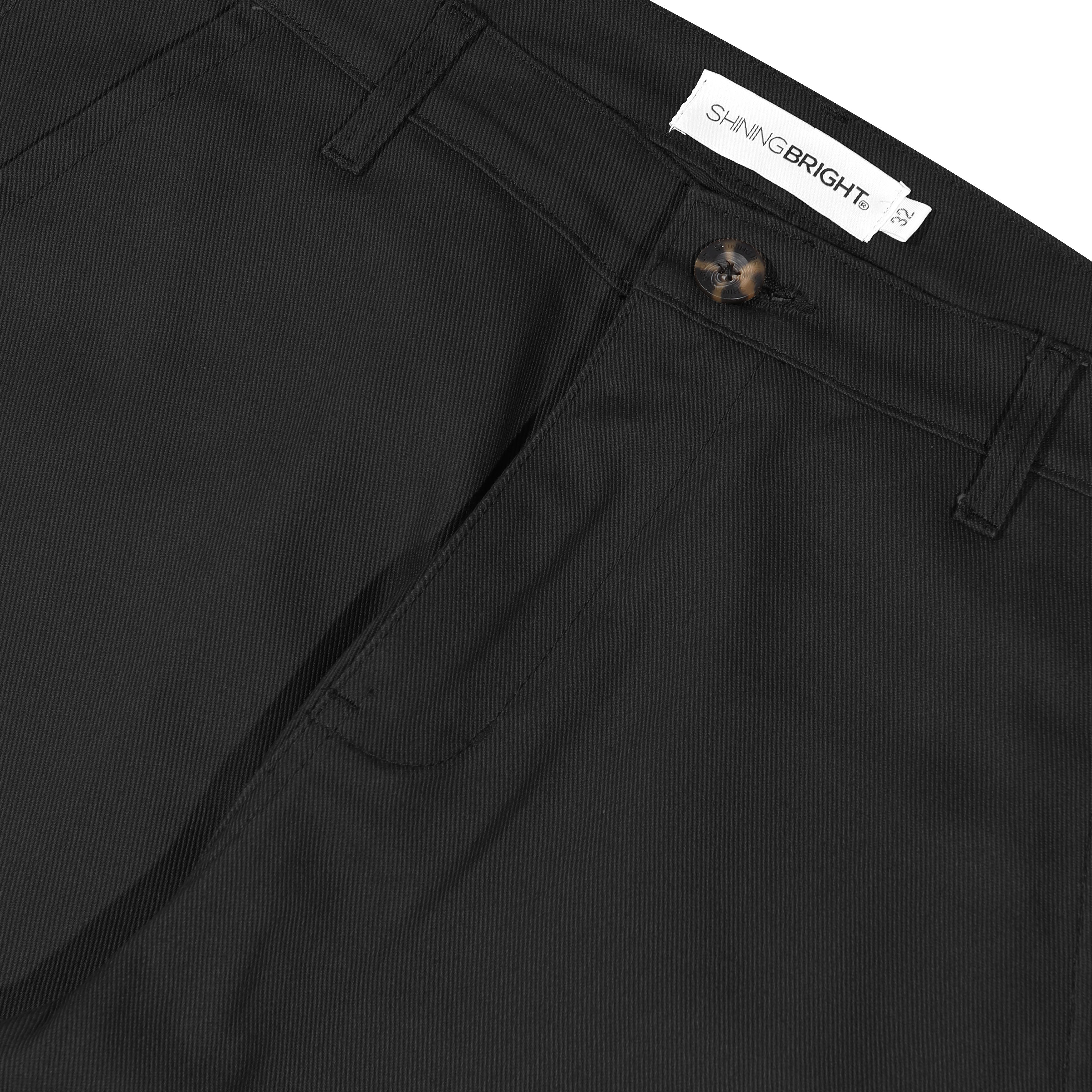 Shining Bright Chinos Long Pants - Black
