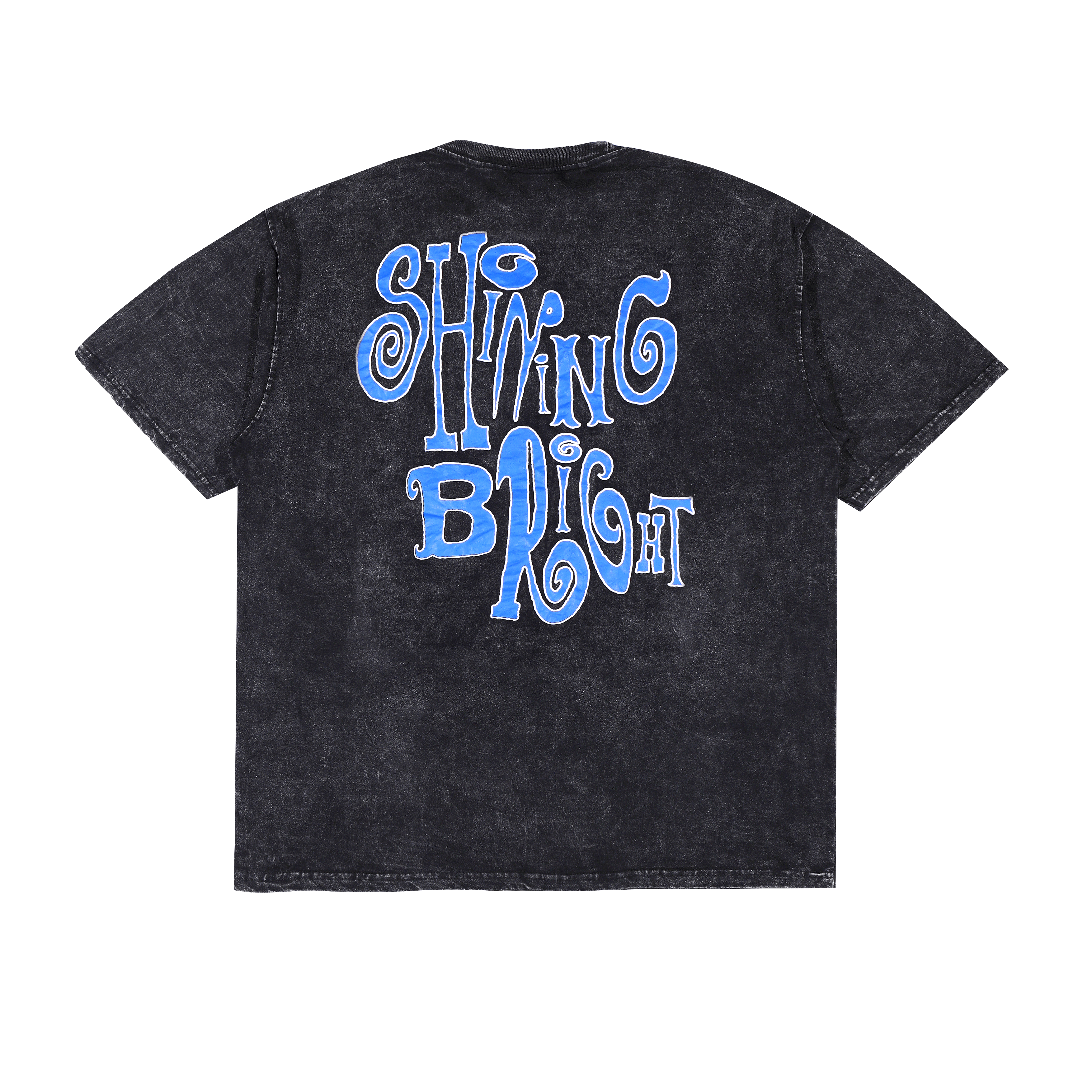 Shining Bright Ratatata Washed Tshirt - Black