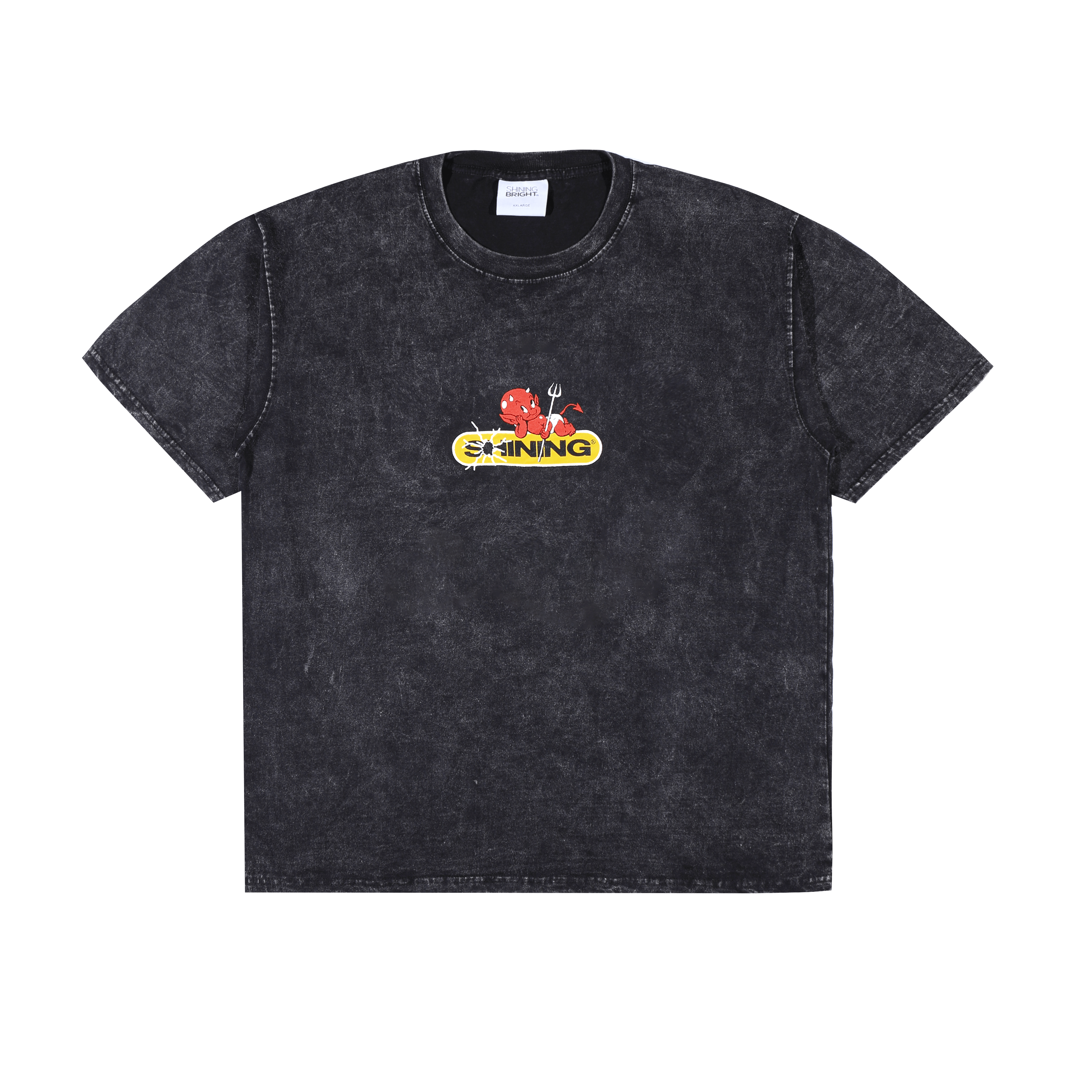Shining Bright Diavol Washed Tshirt - Black