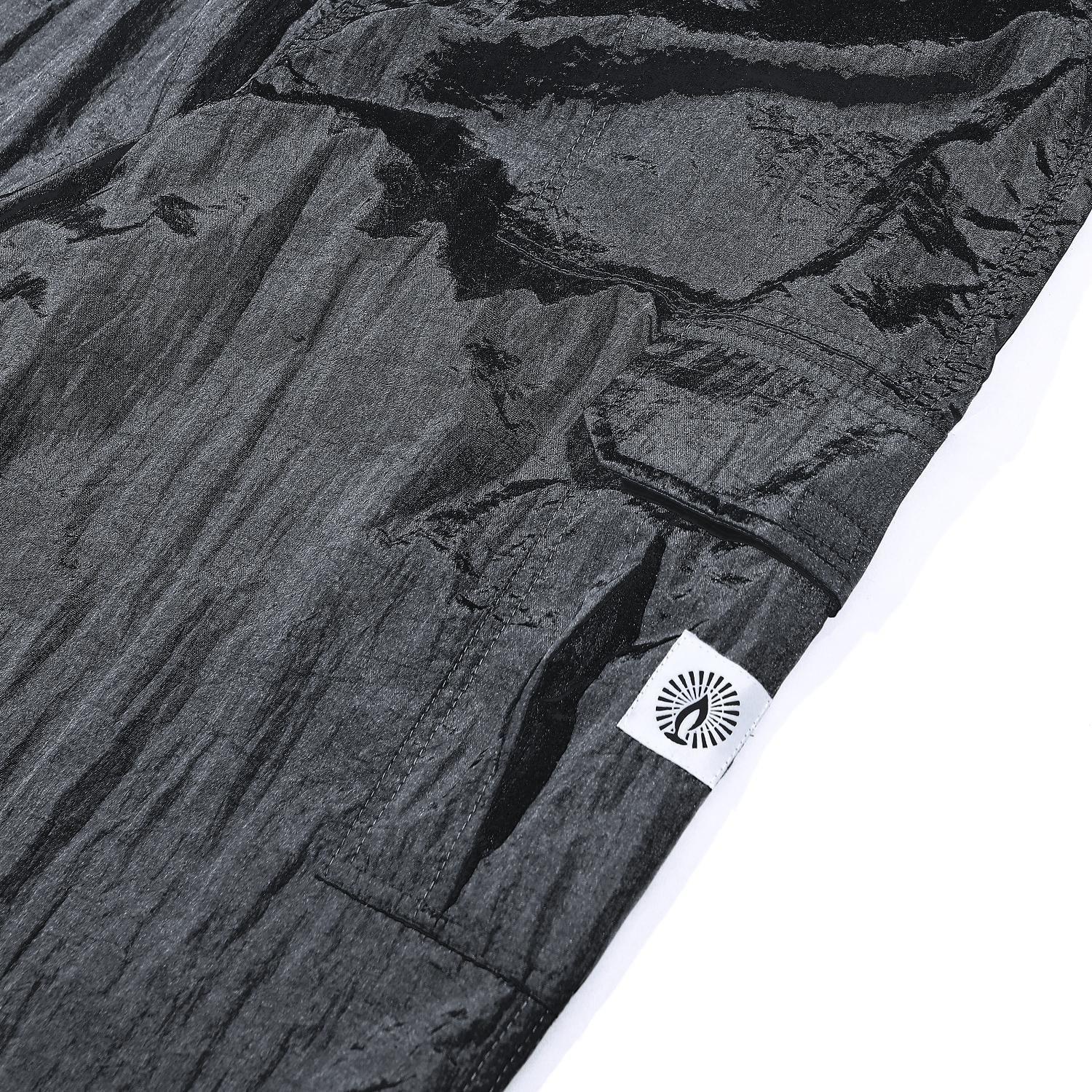 Shining Bright Light Long Cargo Pants - Black