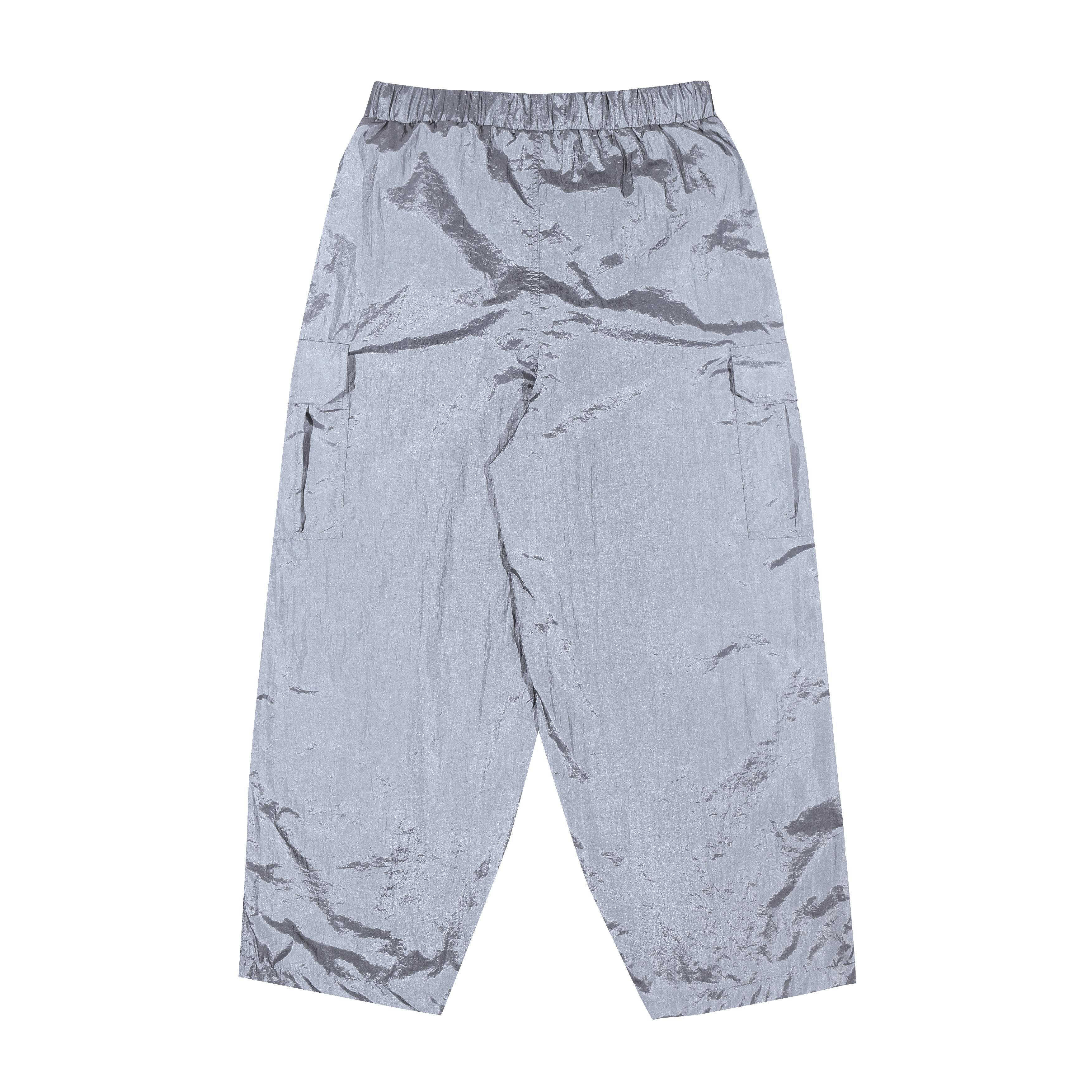 Shining Bright Light Long Cargo Pants - Grey