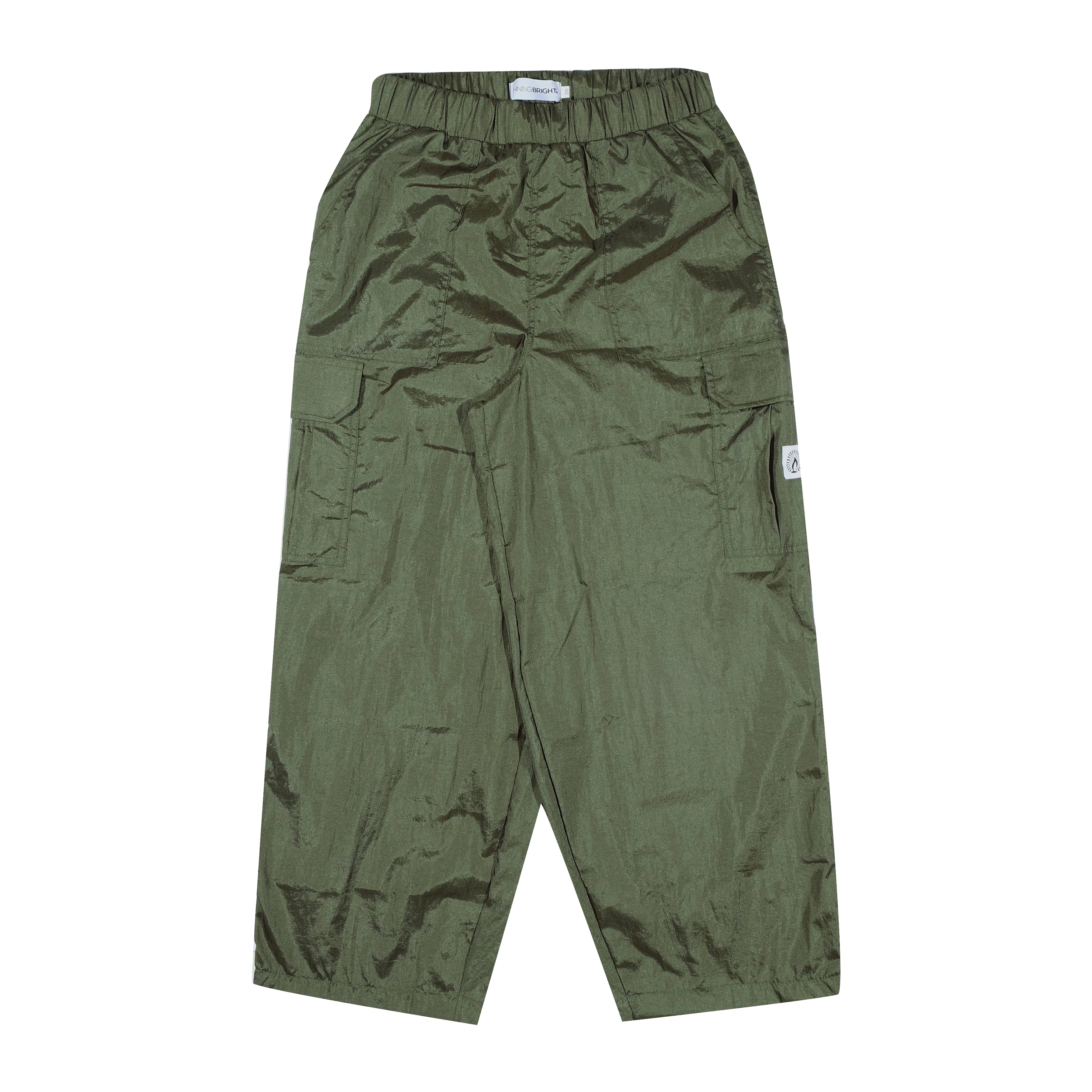Shining Bright Light Long Cargo Pants - Army