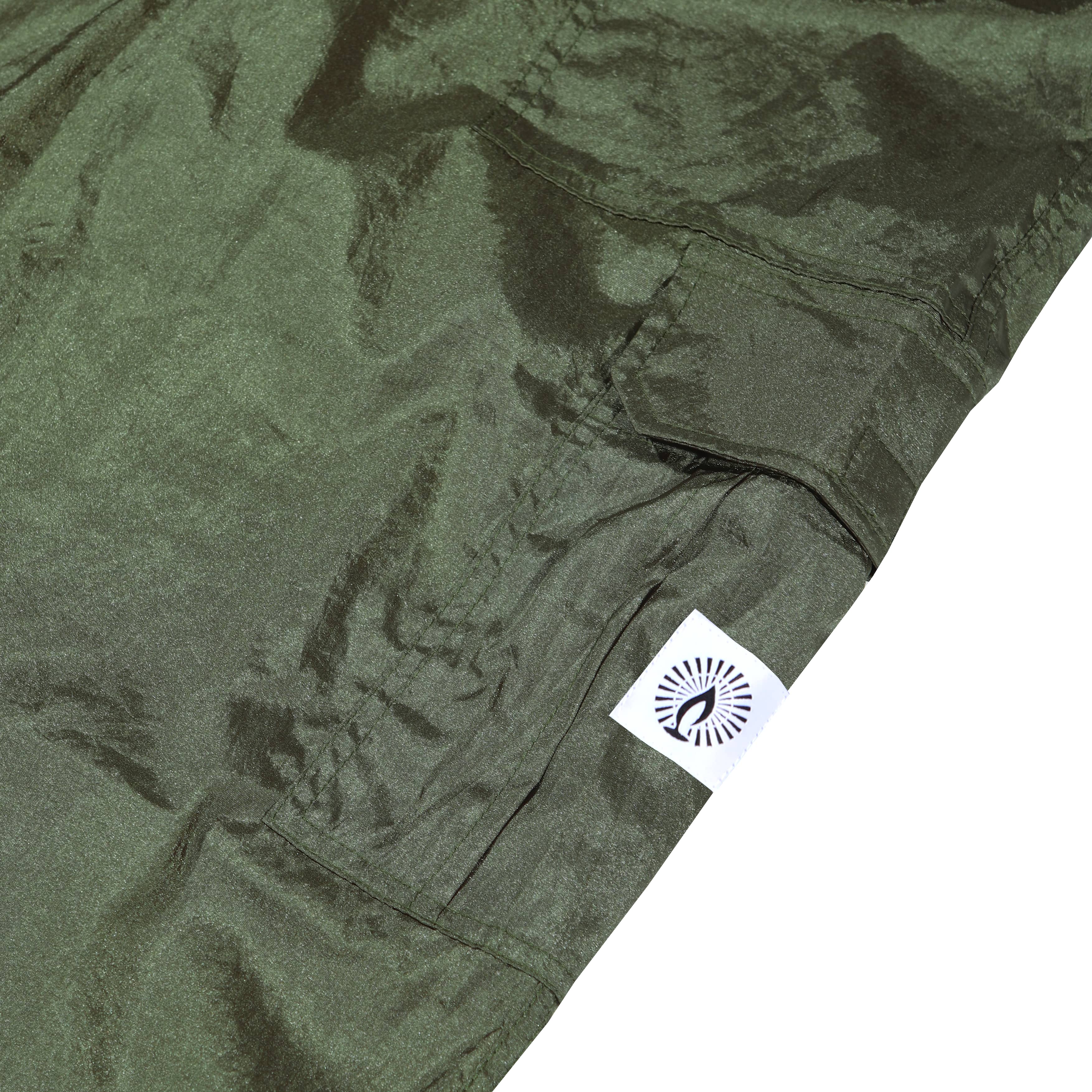 Shining Bright Light Long Cargo Pants - Army